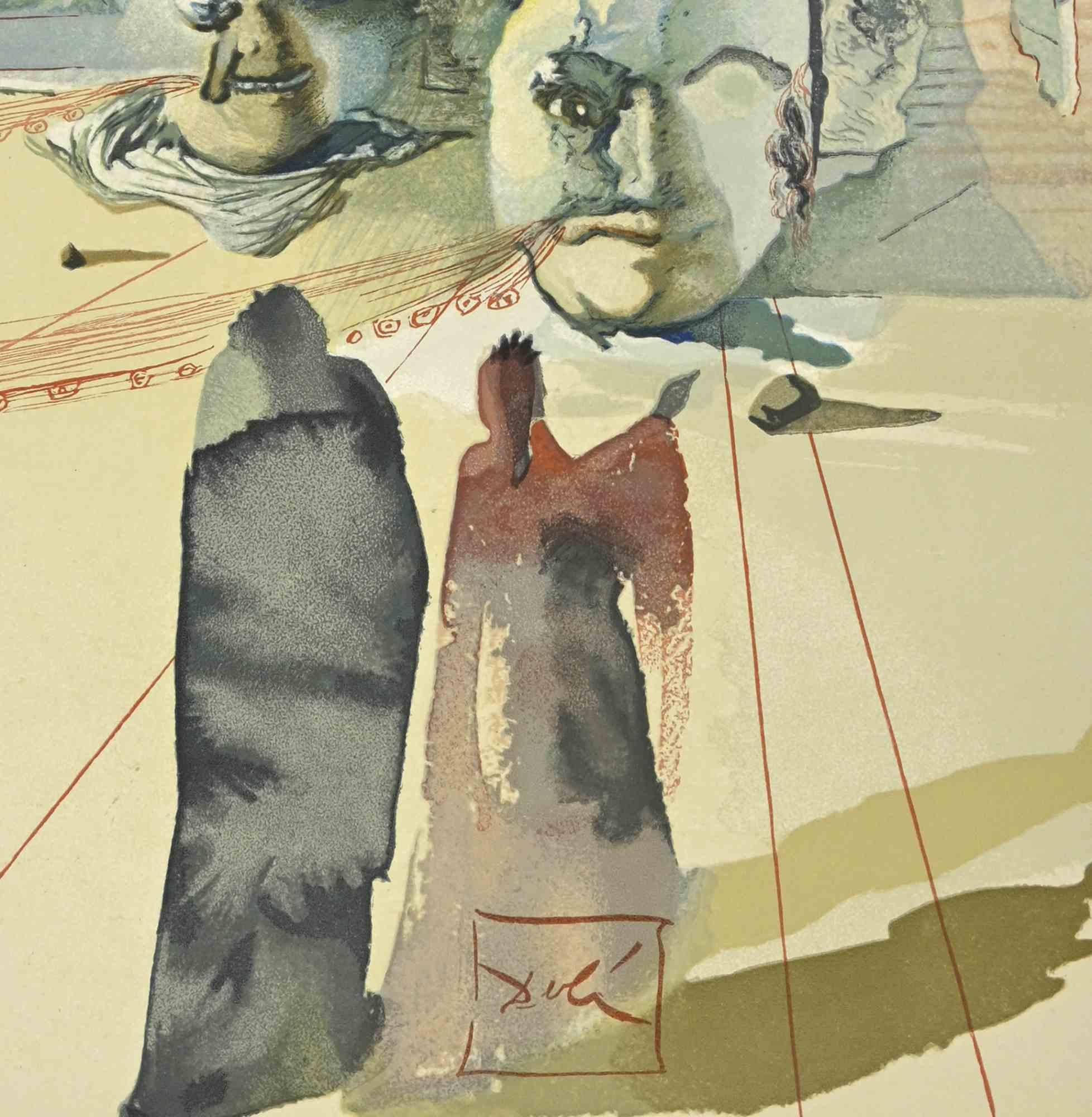 Avars - Woodcut - 1963 - Print by Salvador Dalí
