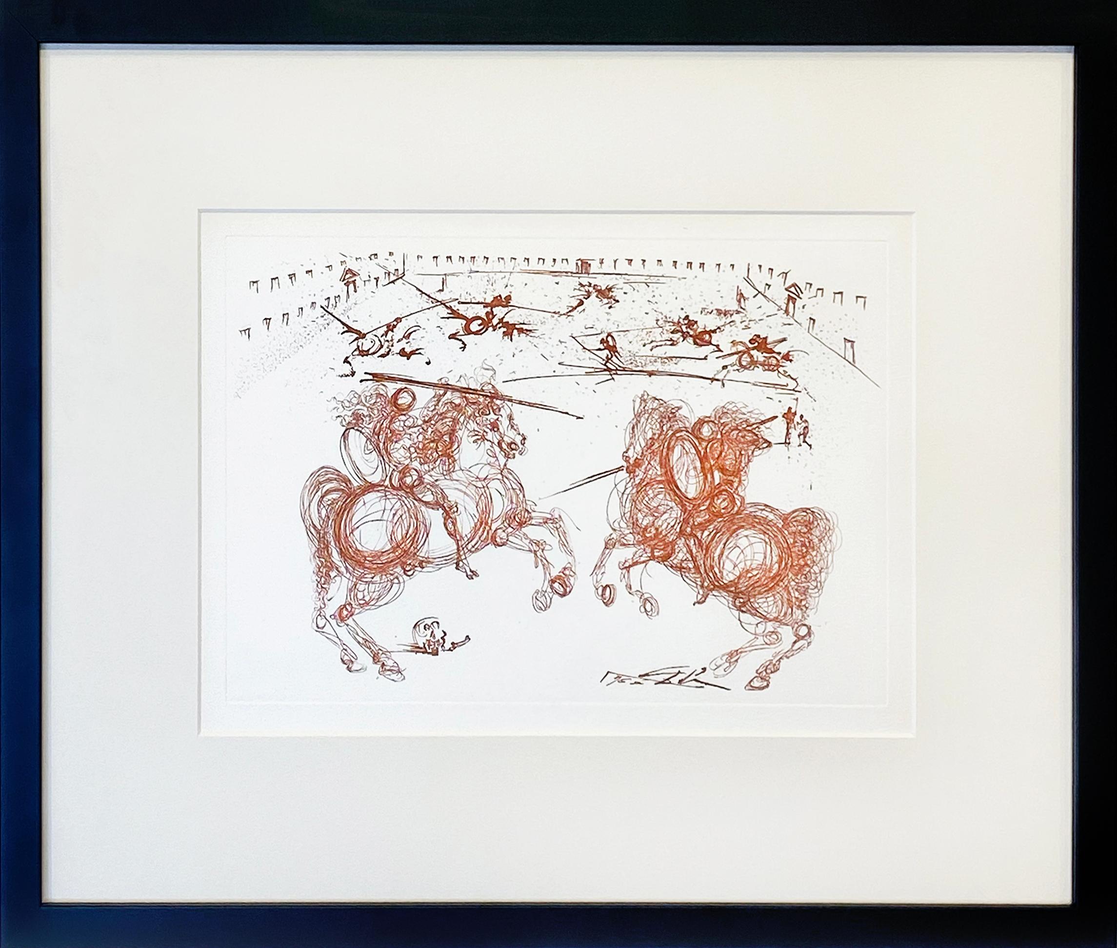 Battle of the Knights - Print by Salvador Dalí