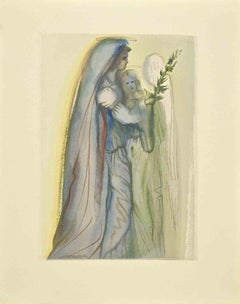 Beatrice e Rachele - xilografia  - 1963