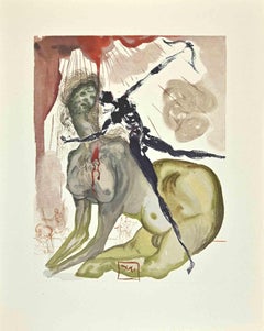 Beatrice Resolves Dante's Doubts - Woodcut print - 1963