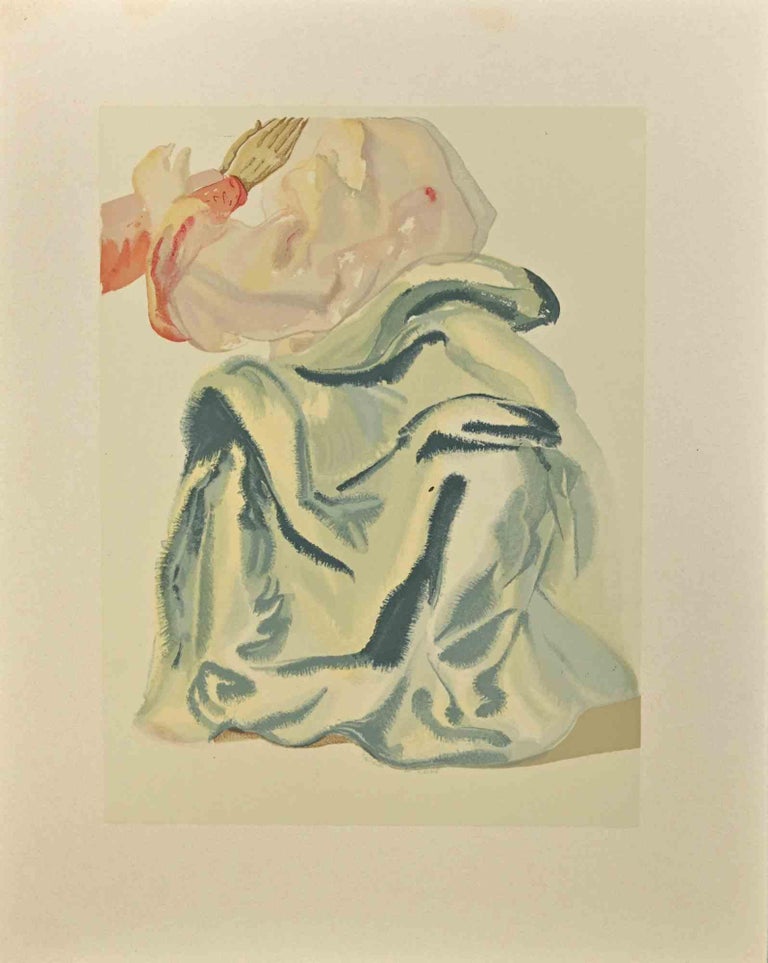 Salvador DALI : La splendeur de Béatrice - Bois gravé original