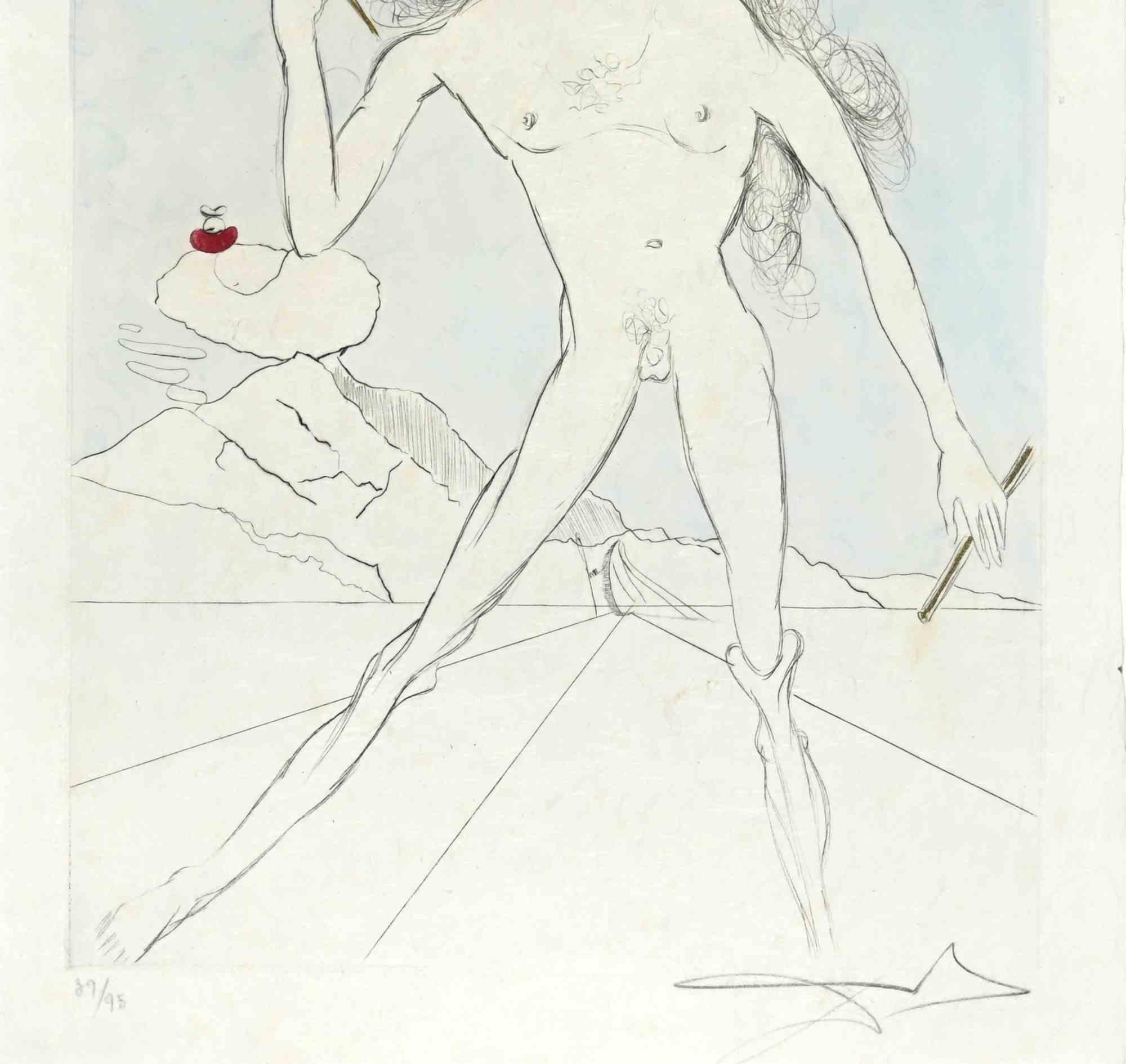 Bicefalo - Acquaforte  - 1968 - Print di Salvador Dalí