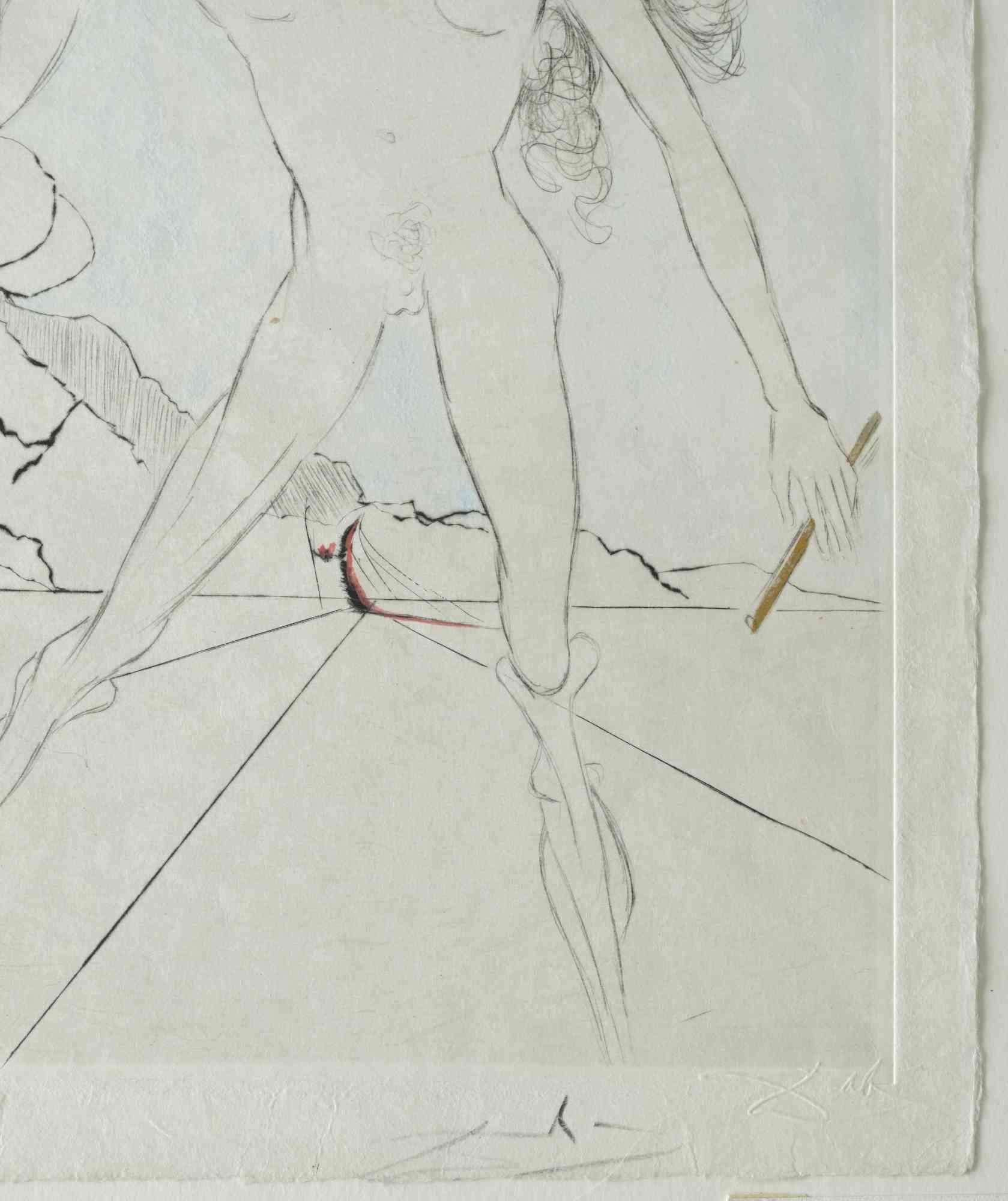 Bicephale - Grabado  - 1968 - Print de Salvador Dalí