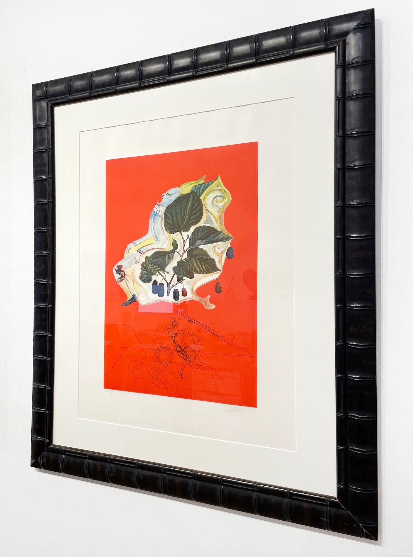 Künstler:  Dali, Salvador
Titel:  Brombeeren
Serie:  Früchte
Datum:  1970
Medium:  Fotolithografie mit Original-Gravur auf Rives
Ungerahmt Abmessungen:  22.5