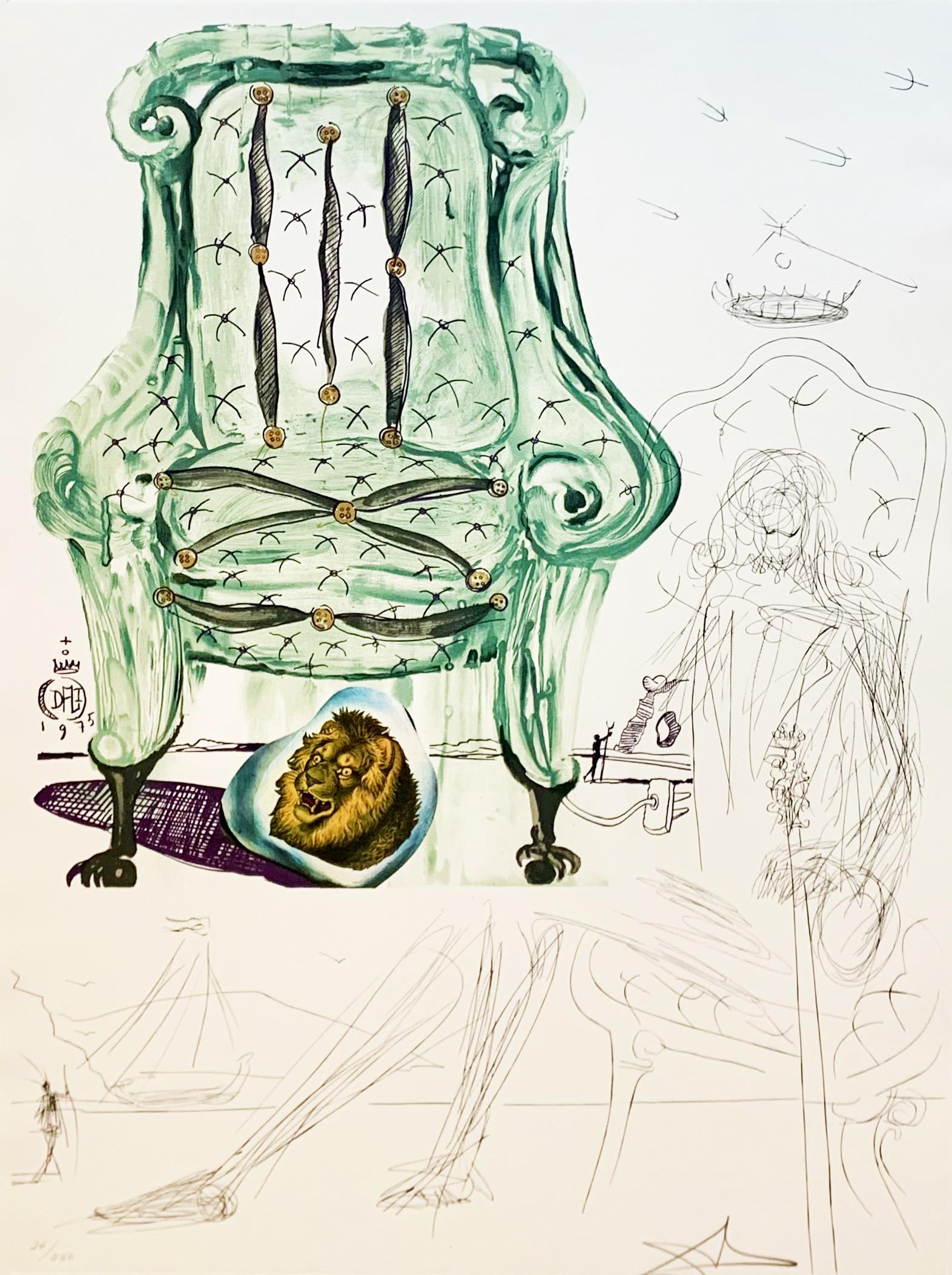 Salvador Dalí Still-Life Print - Breathing Pneumatic Armchair