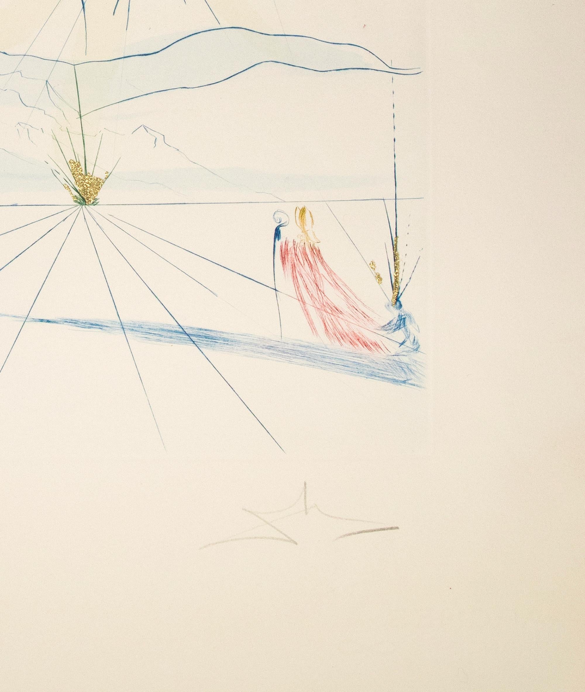 Bridegroom Leaps upon the Mountains, Attr. to S.Dalì - 1971 - Print by Salvador Dalí