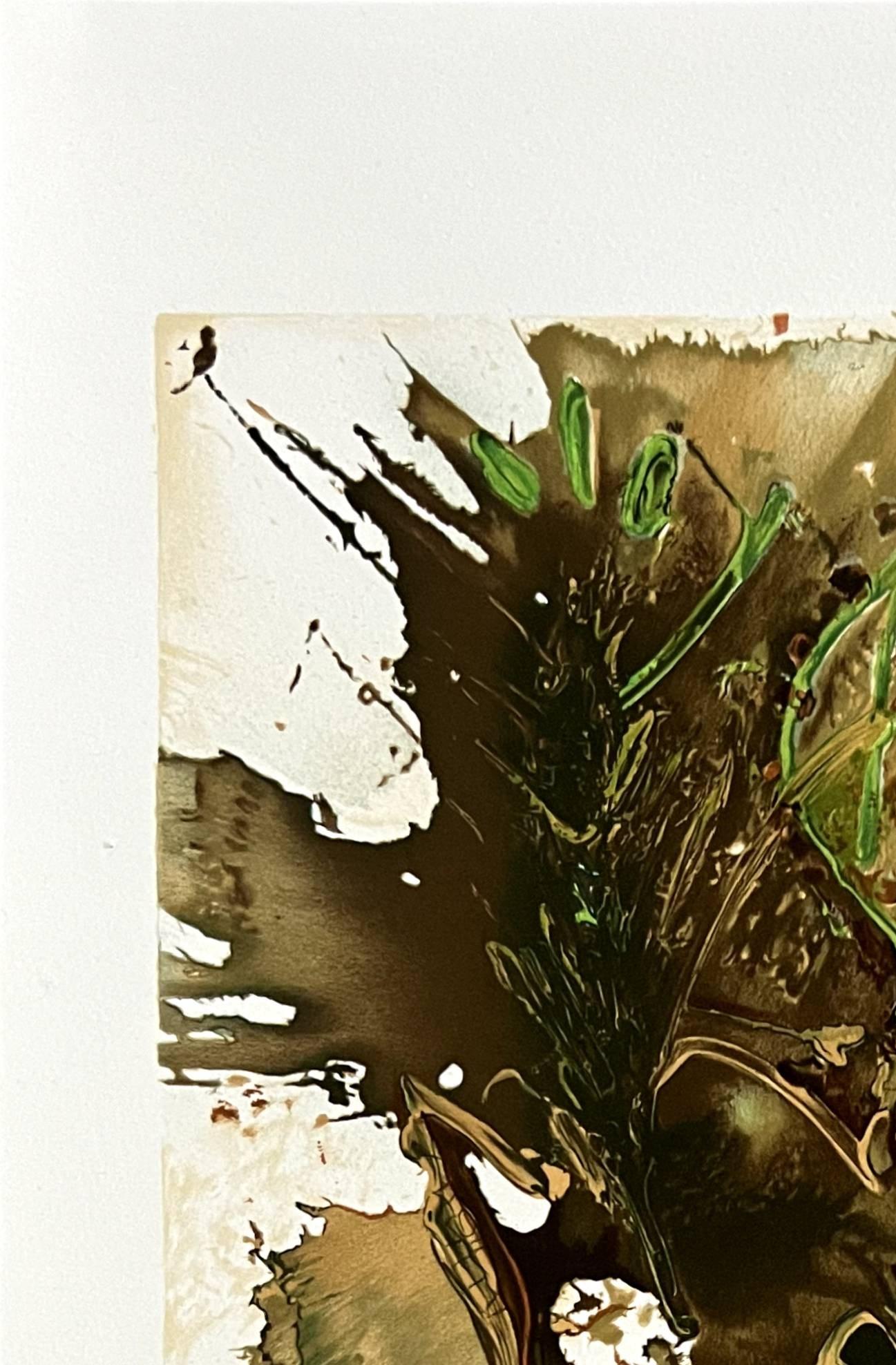 Salvador Dali (1904-1989) (nach) - Bucéphale

Lithographie von 1983.

Abmessungen des Werks: 56,5 x 36,5 cm

Herausgeber: Georges Israel, Paris.

Das Werk ist in ausgezeichnetem Zustand.

Schneller und sicherer Versand.
