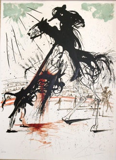 Bullfight No. 5 original signed limited edition lithograph by Salvador Dali