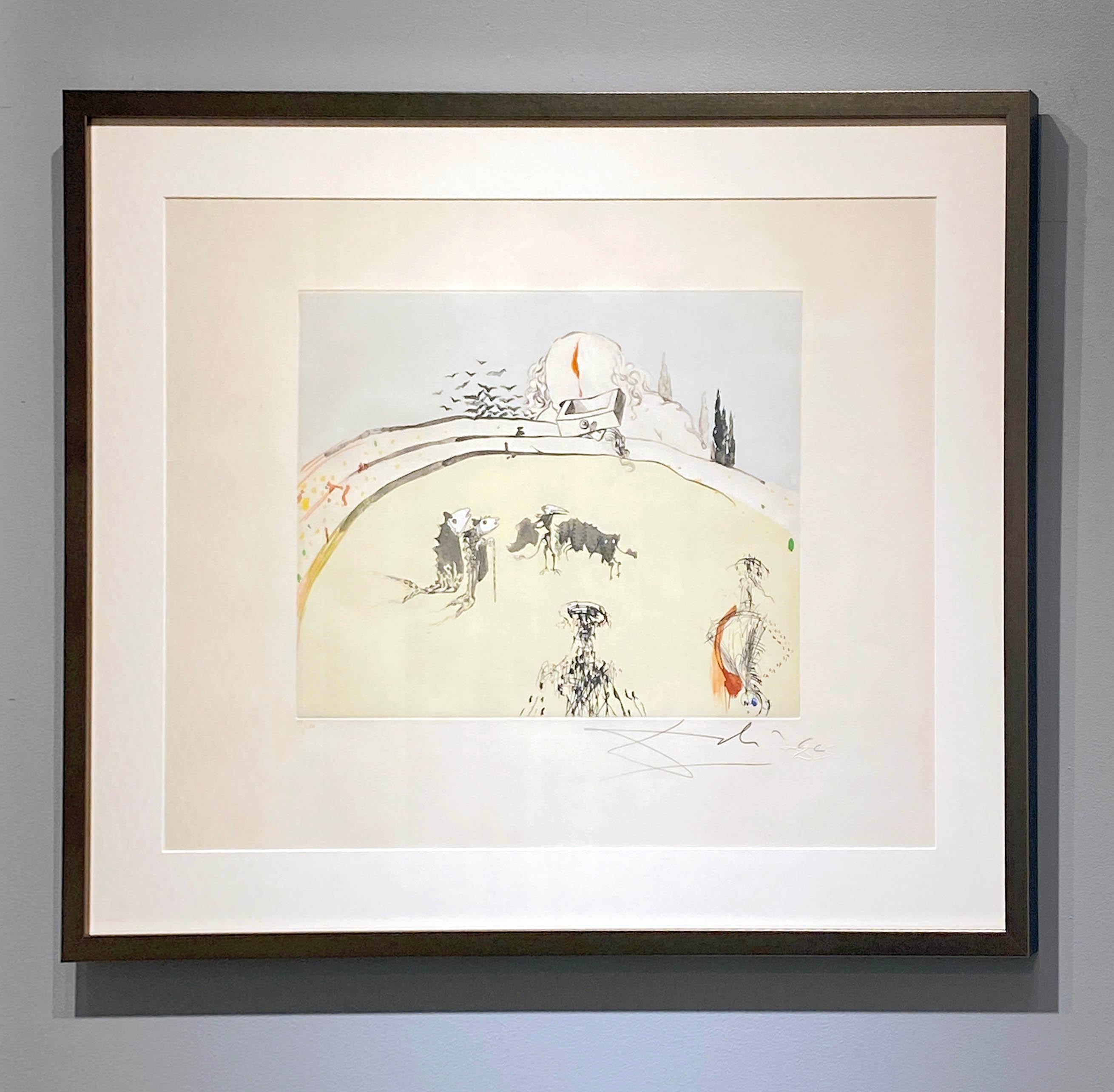 Bullfight with Drawer - Surrealist Print by Salvador Dalí