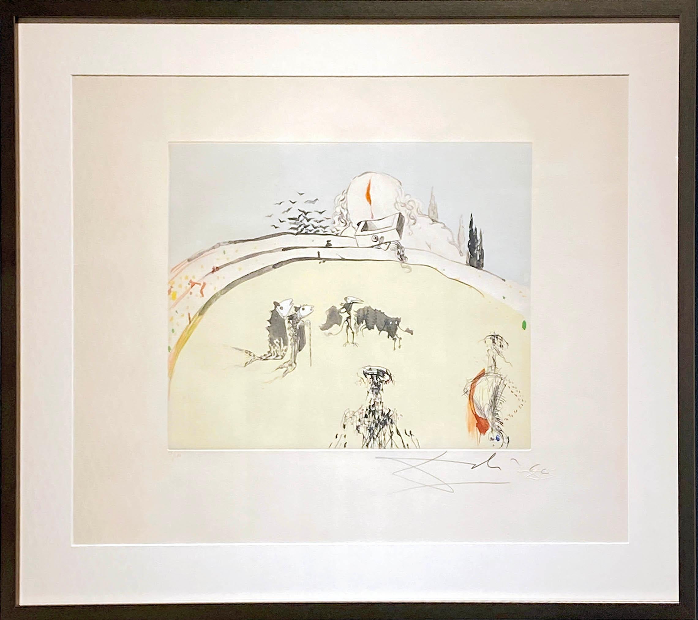 Bullfight with Drawer - Print by Salvador Dalí