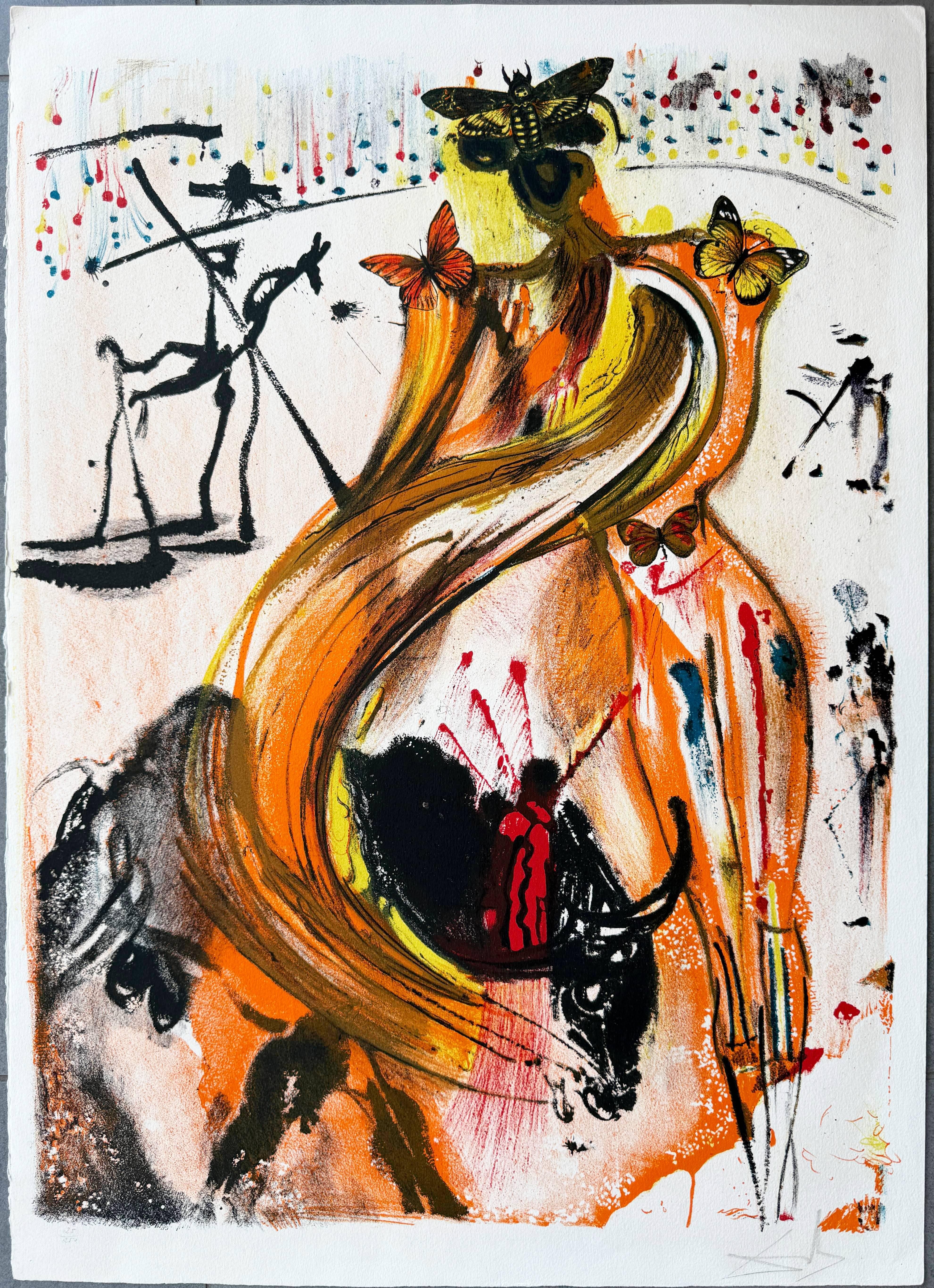 Torero - Mixed Media Art Surrealista de Salvador Dalí