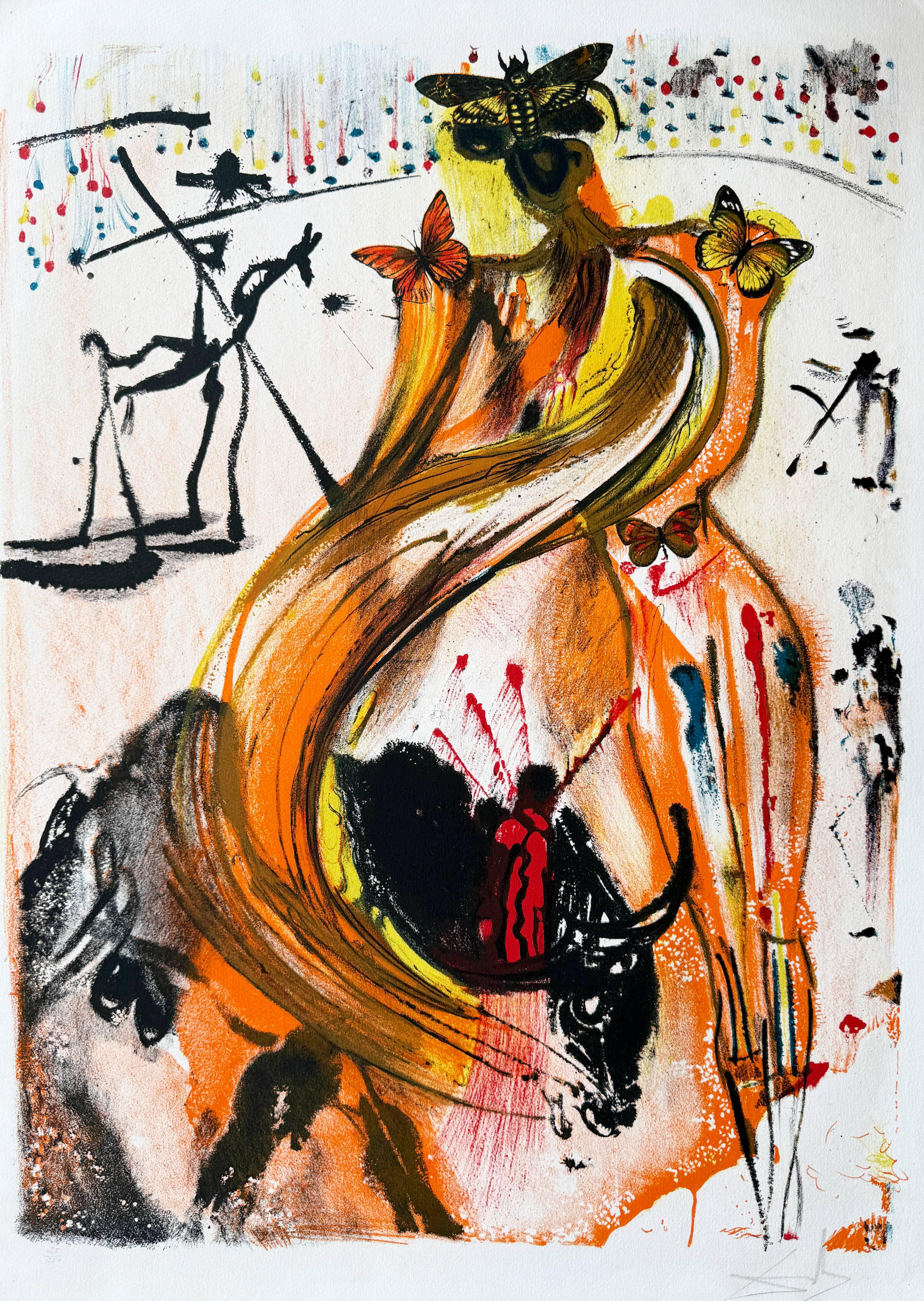 Torero - Mixed Media Art de Salvador Dalí