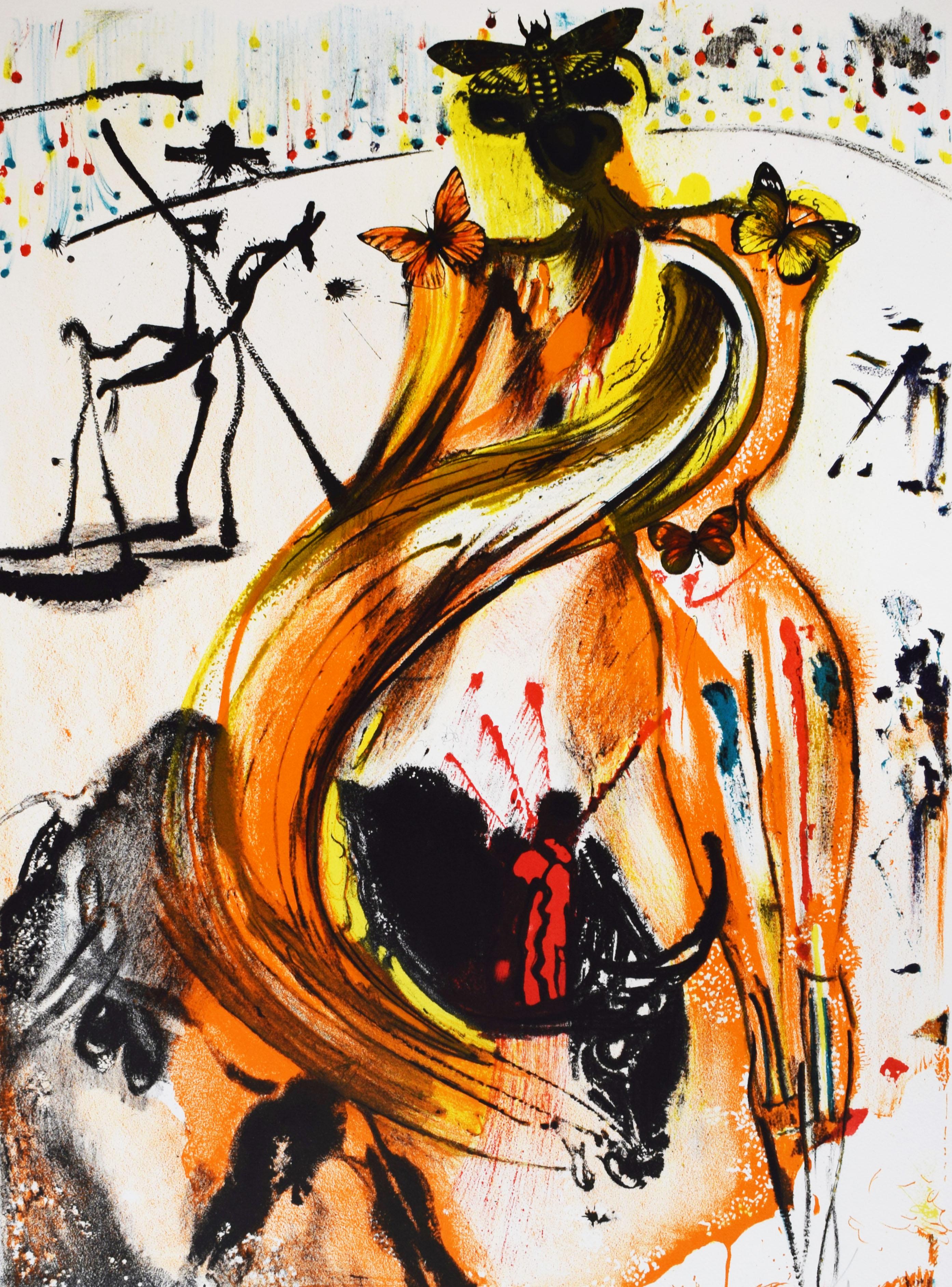 Salvador Dalí Figurative Print - Bullfighter - Surrealism French Spanish Bull Fight