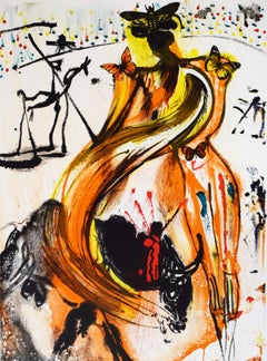 Bullfighter - Surrealism French Spanish Bull Fight