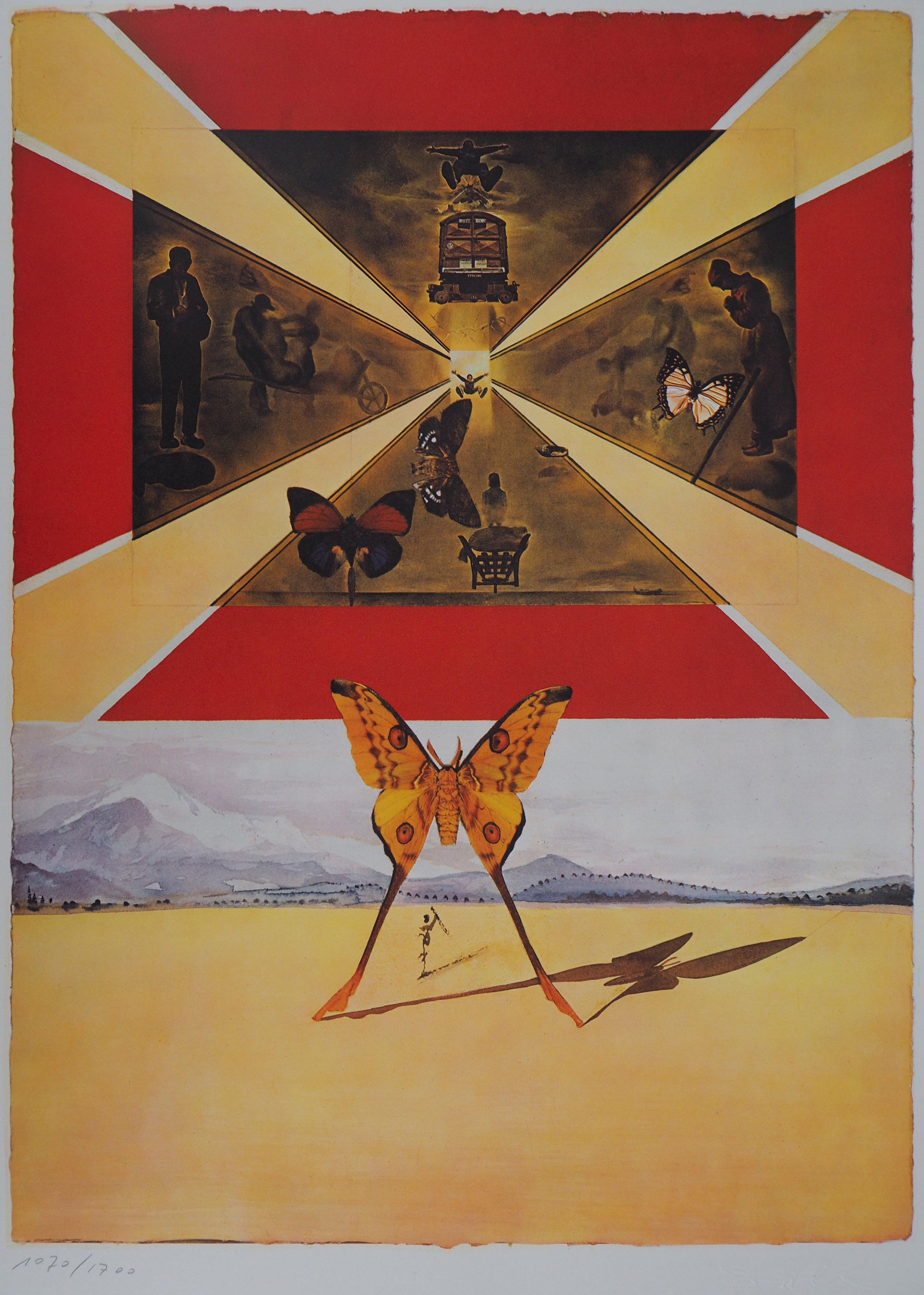 Schmetterlingsgarnitur: Roussillon – Heliogravur – 1969 (Abb. #69-2 E) – Print von Salvador Dalí