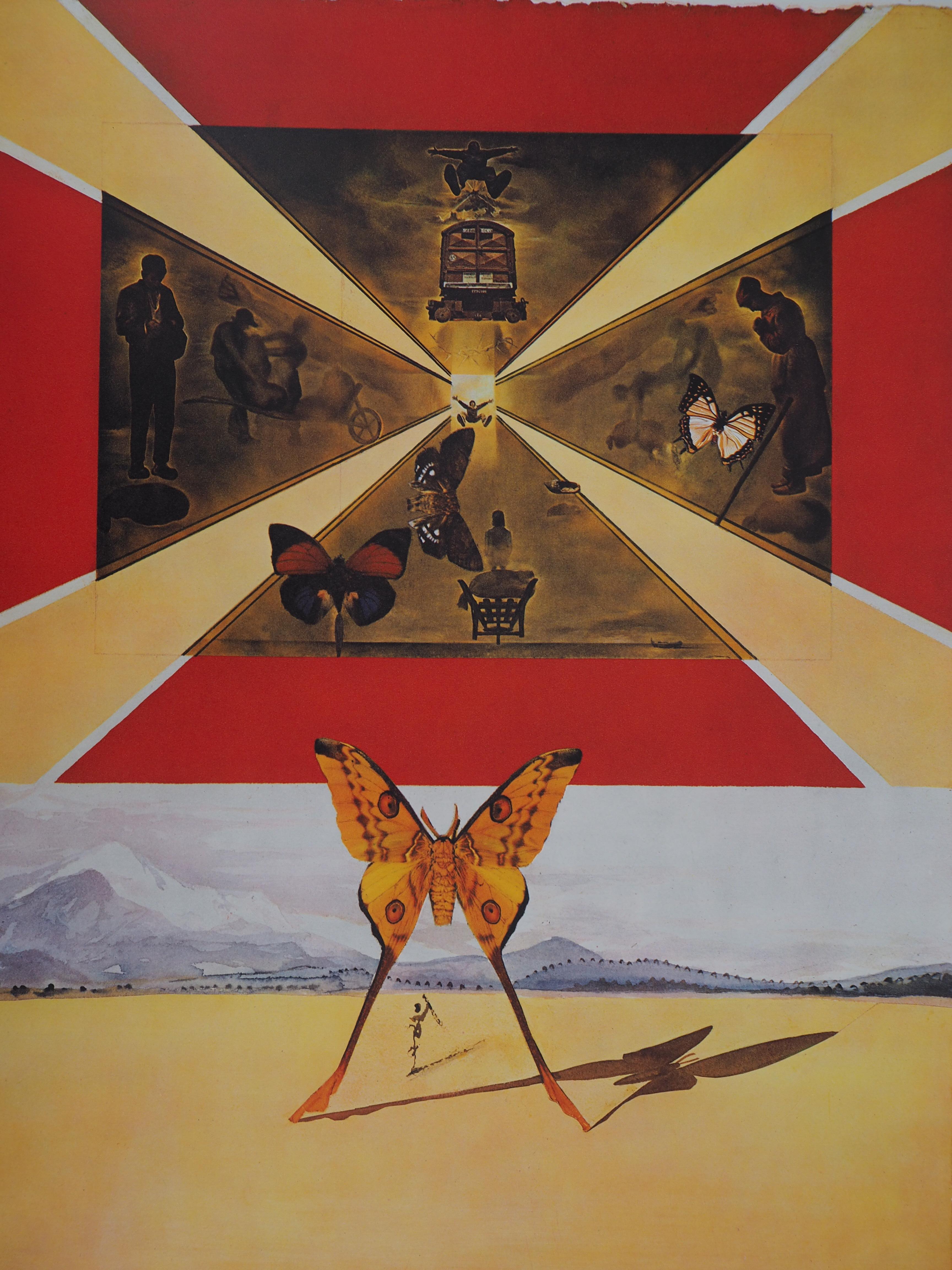 Schmetterlingsgarnitur: Roussillon – Heliogravur – 1969 (Abb. #69-2 E) (Surrealismus), Print, von Salvador Dalí