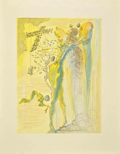 Cacciaguida degli Elisei  - Woodcut  - 1963