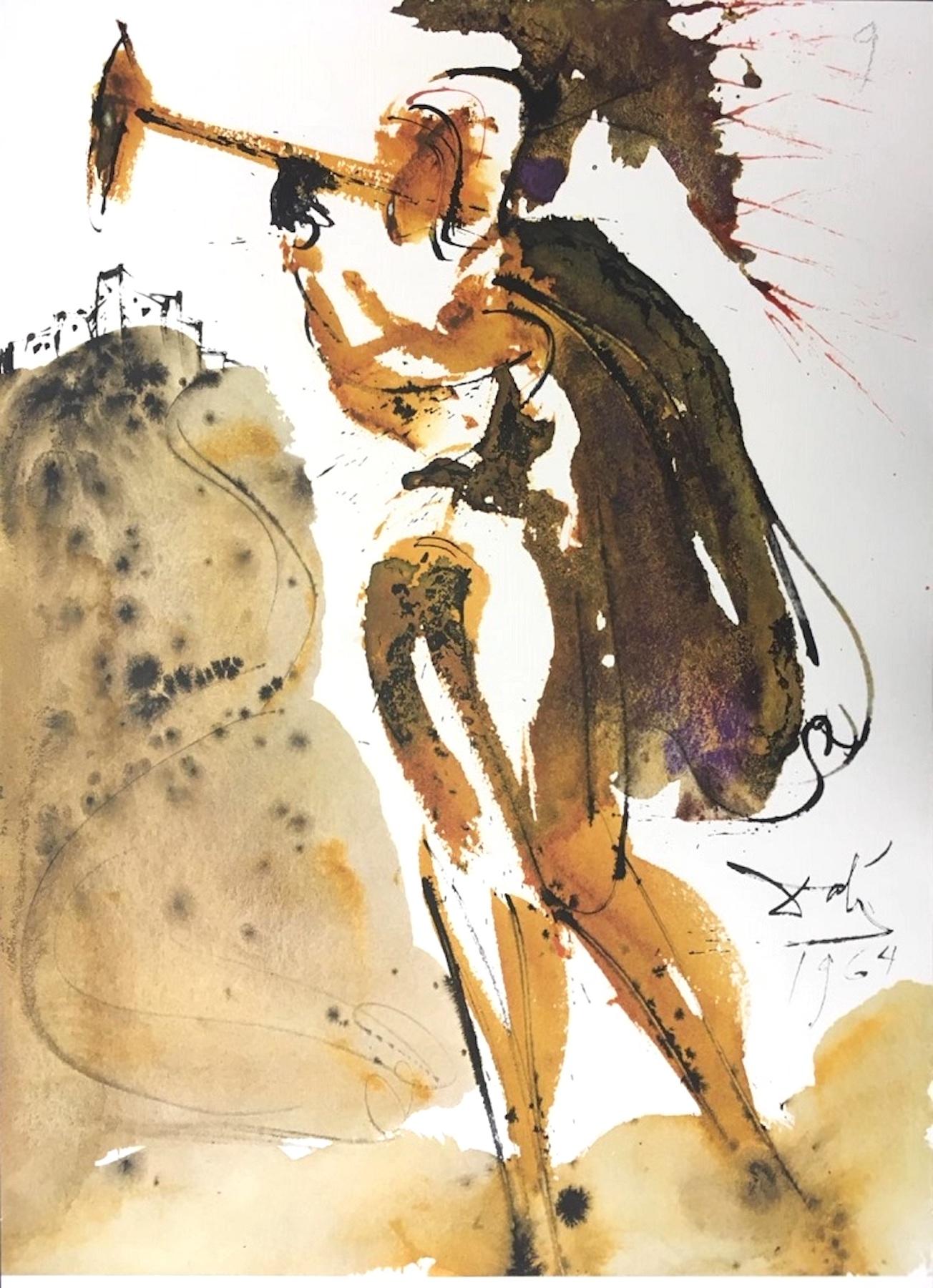 Salvador Dalí Print - Canite Tuba in Sion - Original Lithographby S. Dalì - 1964