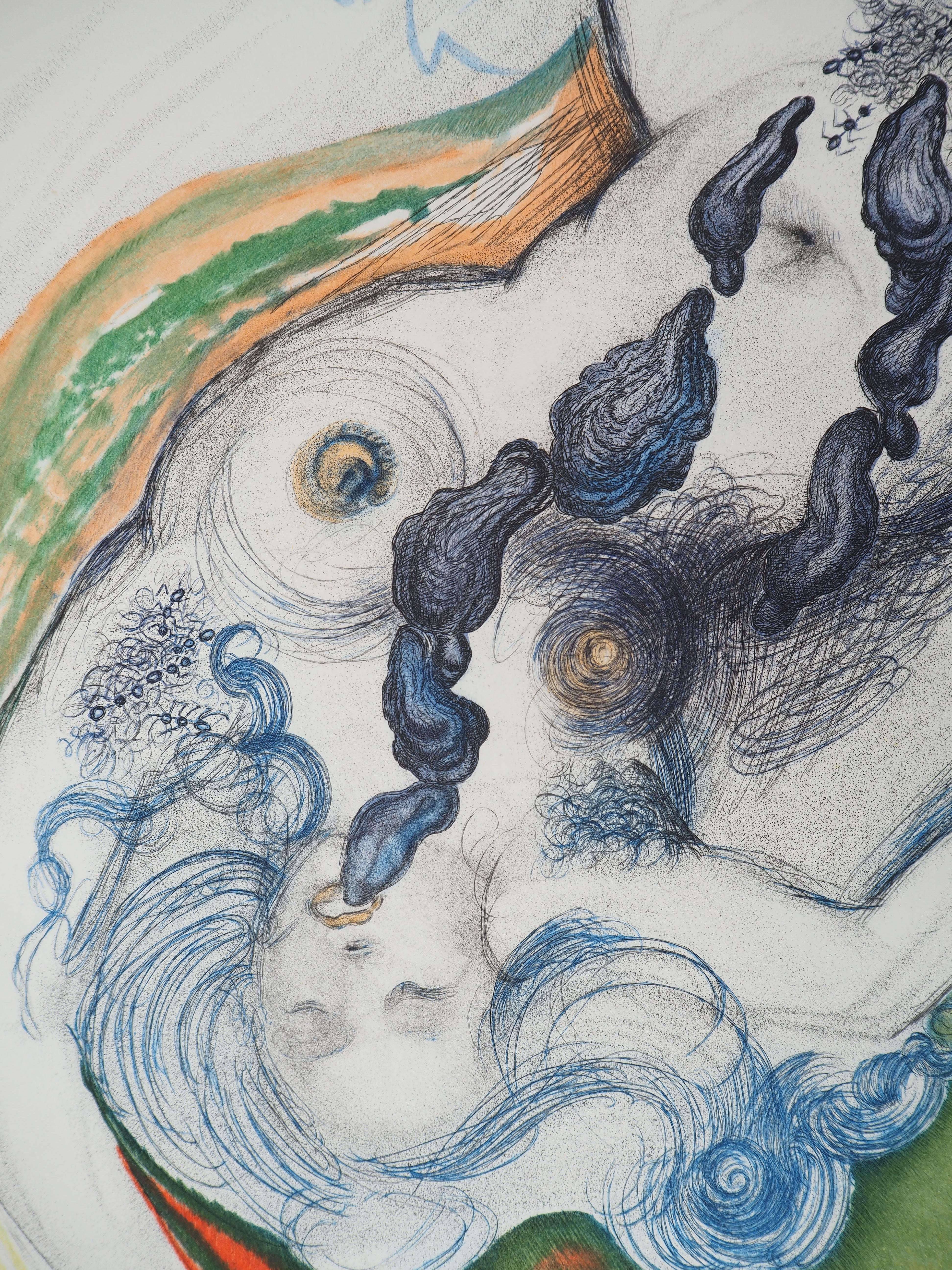 Casanova : Ostra Afrodisíaca - Grabado original (Campo #67-4 J) - Print de Salvador Dalí