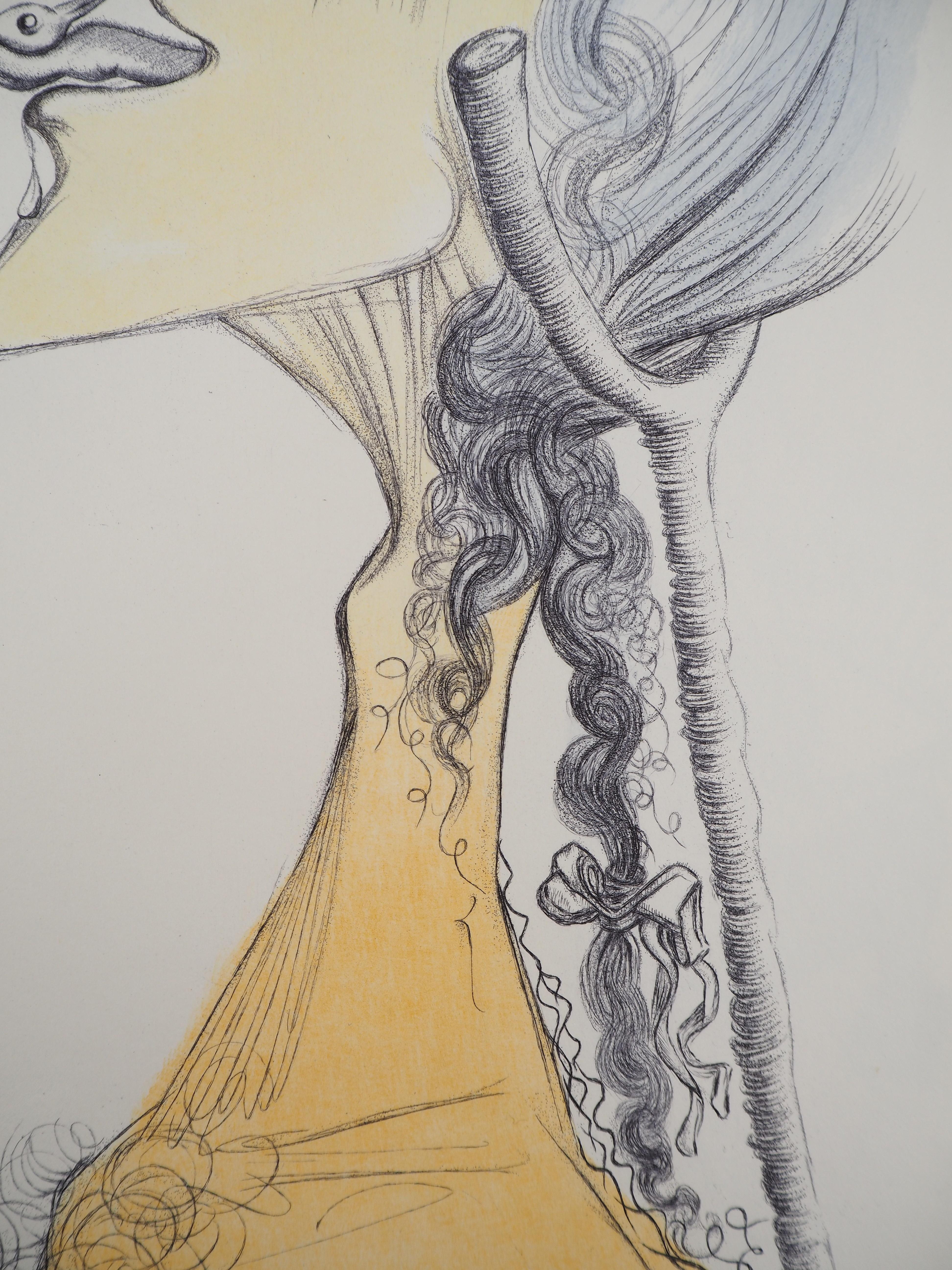 Casanova : Birdy on the Tongue - Original etching (Field #67-4 F) For Sale 1