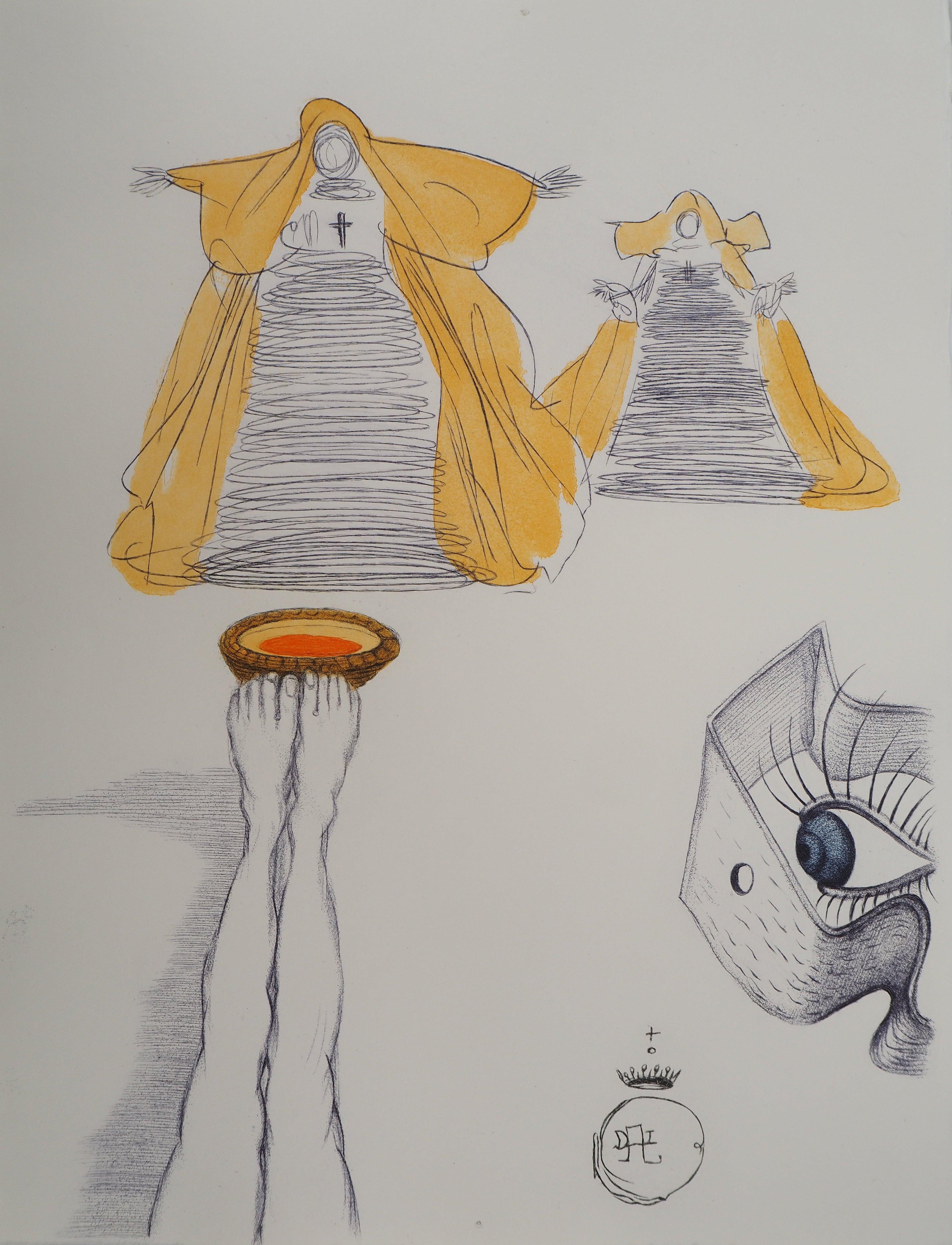 Salvador Dalí Figurative Print - Casanova : Imagination and Conscience - Original etching (Field #67-4 G)