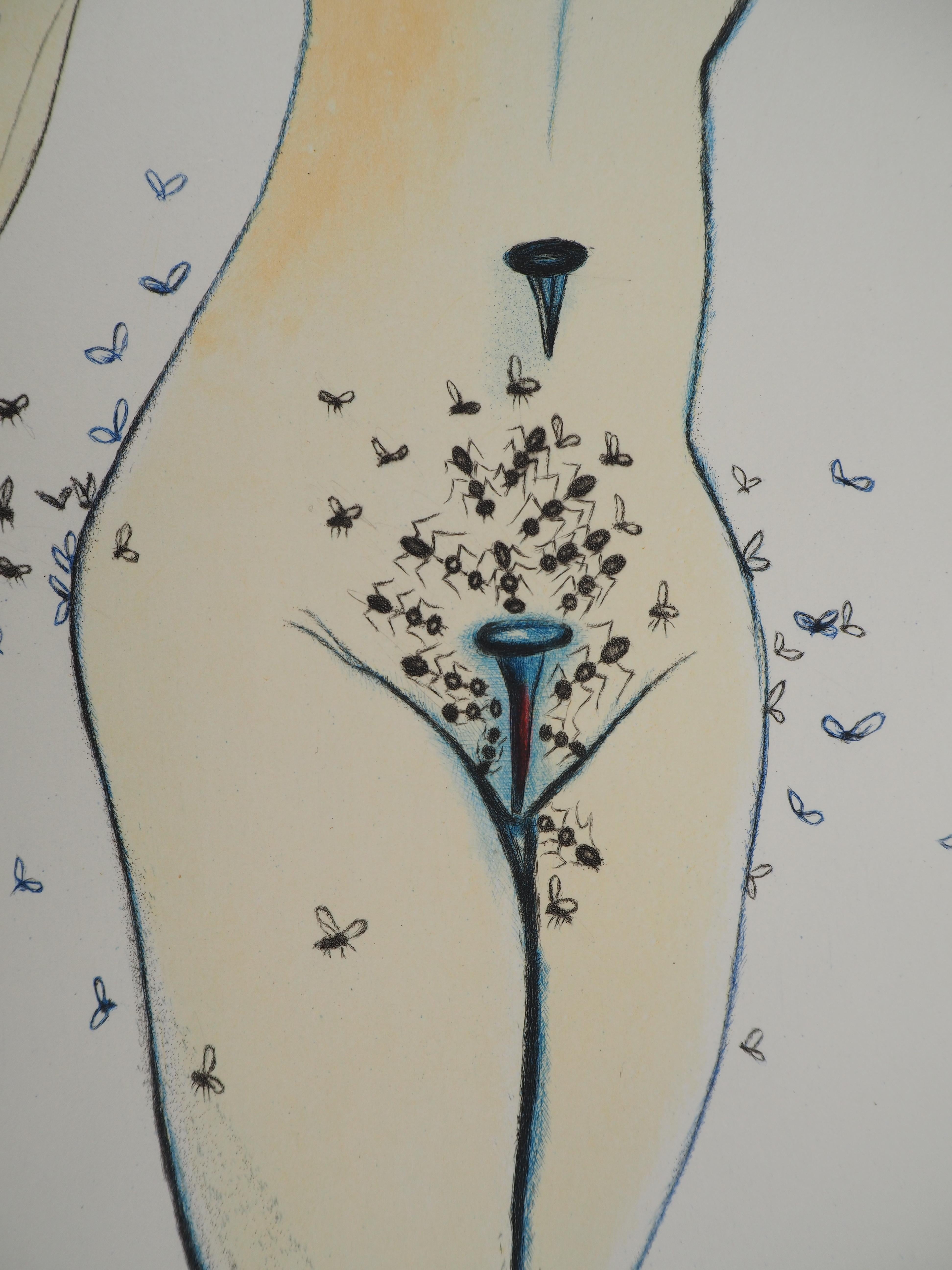 Salvador Dalí (1904-1969)
Casanova : Mujer espigada, 1967

Grabado original
Firmado en la placa
Sobre vitela Rives 38 x 28 cm (c. 14,9 x 11 pulgadas)

REFERENCIAS :
- Catálogo razonado Campo nº 67-4 B
- Catálogo razonado Michler y Lopsinger
