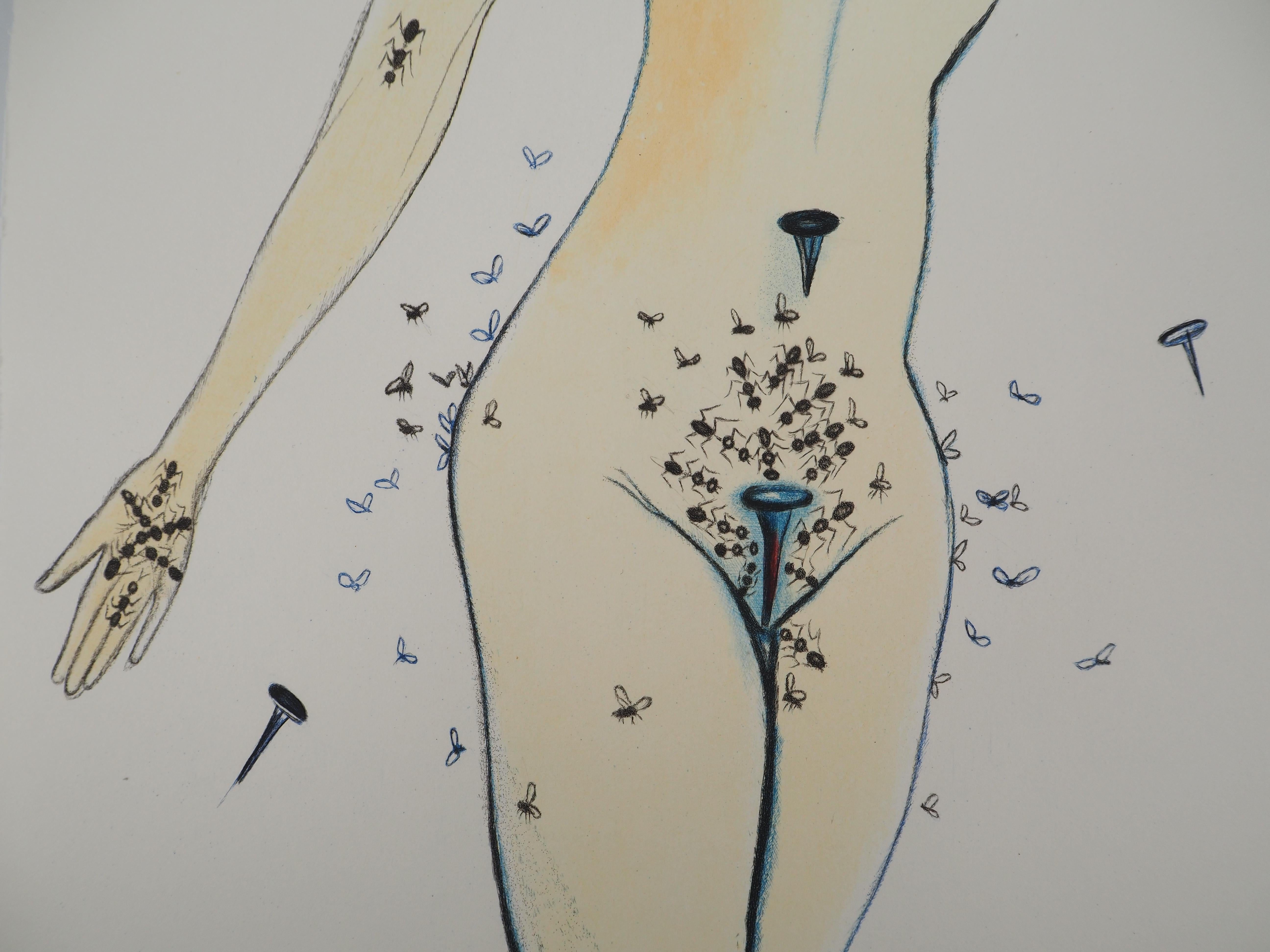 Casanova : Mujer espigada - Grabado original (Campo #67-4 B) en venta 1