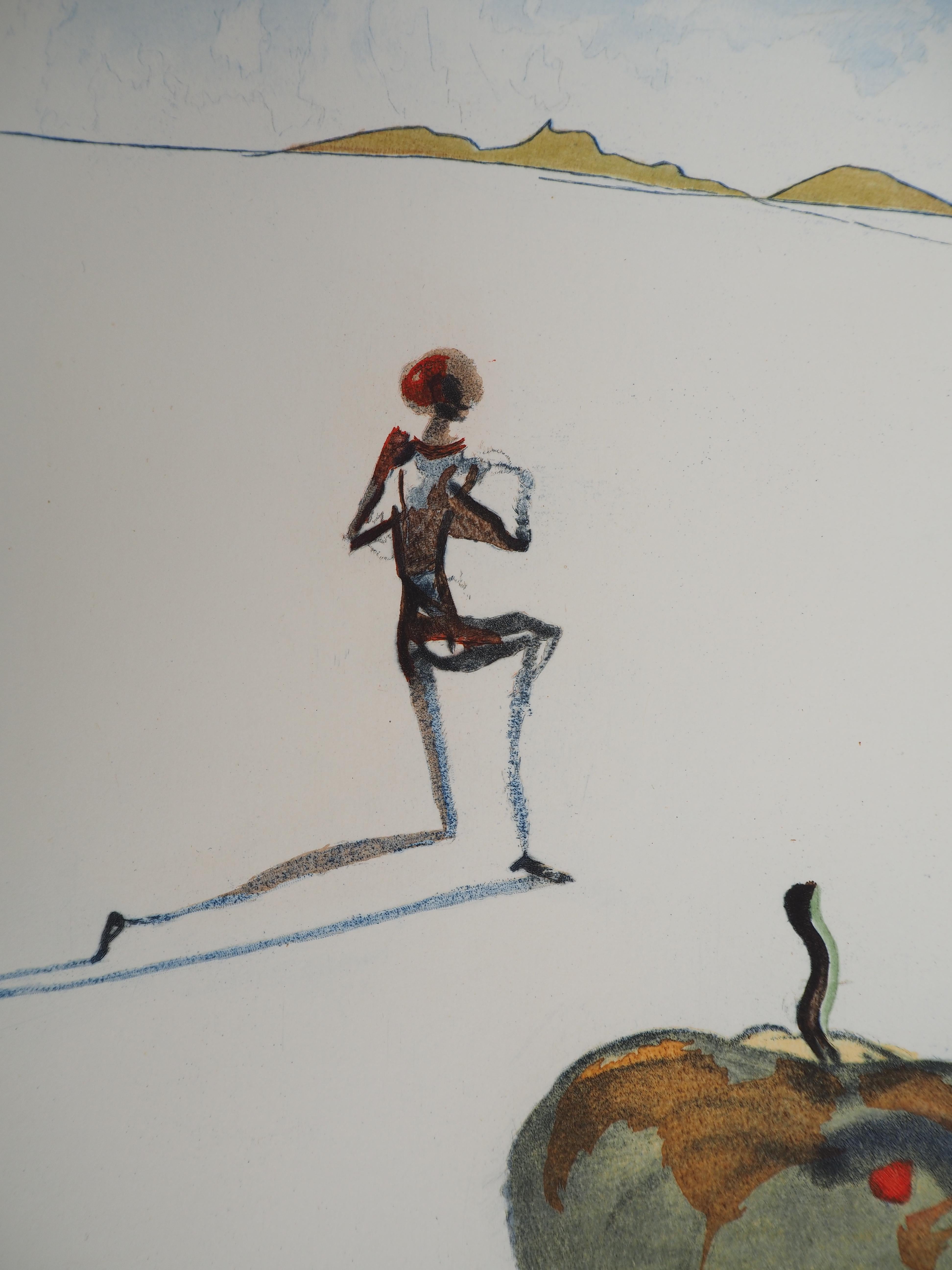 Salvador DALI (1904-1969)
Casanova : Femme et tasse de chocolat, 1967

Gravure originale
Signé dans la plaque
Sur vélin Rives 38 x 28 cm (c. 14.9 x 11 inch)

REFERENCES :
- Catalogue raisonne Field #67-4 L
- Catalogue raisonné Michler et Lopsinger