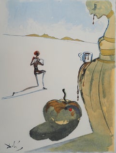 Casanova : Woman and Cup of Chocolate - Original etching (Field #67-4 L)