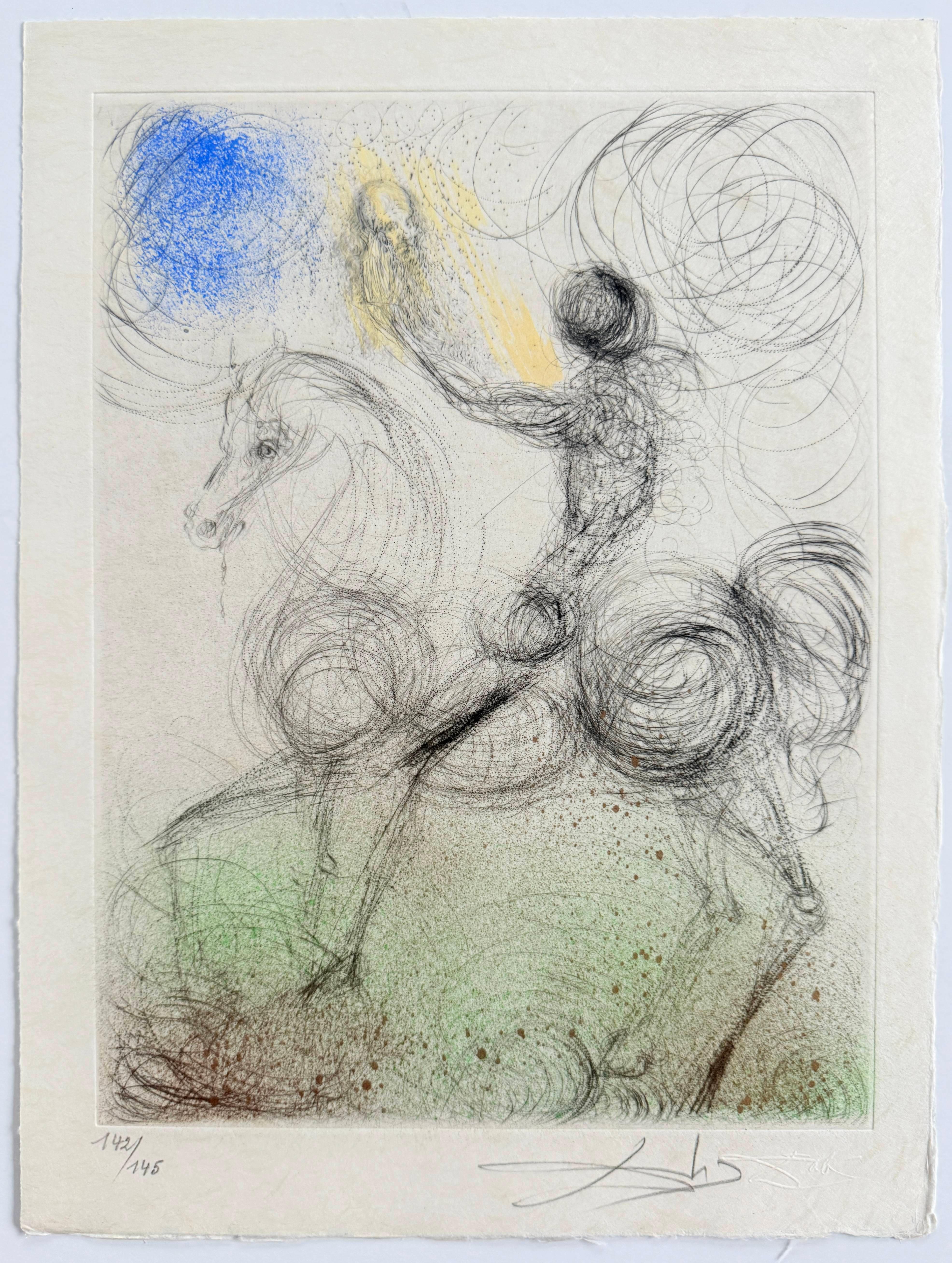 Cavalier et la mort (Knight and Death) - Print by Salvador Dalí