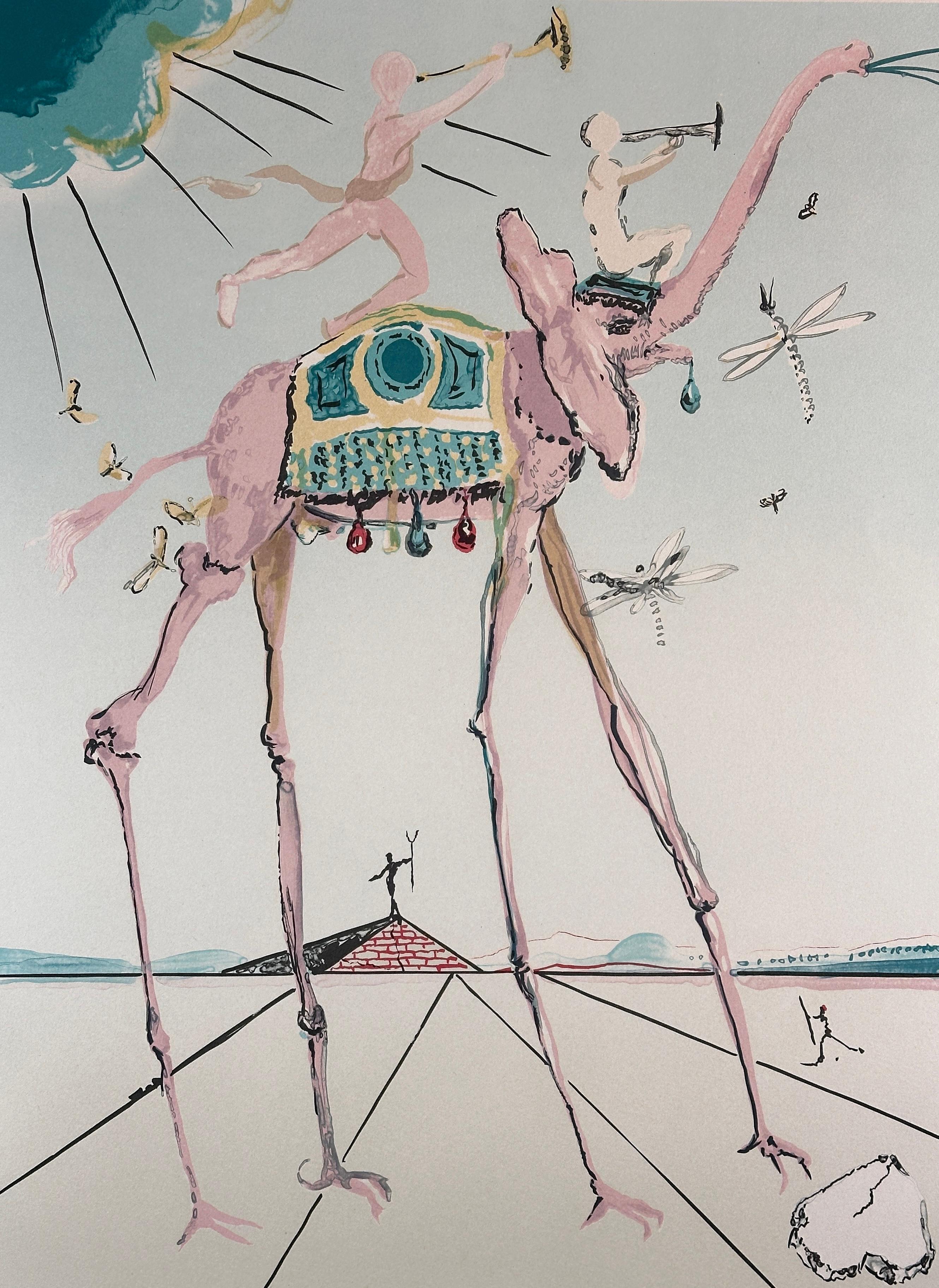 Der himmlische Elefant – Print von Salvador Dalí