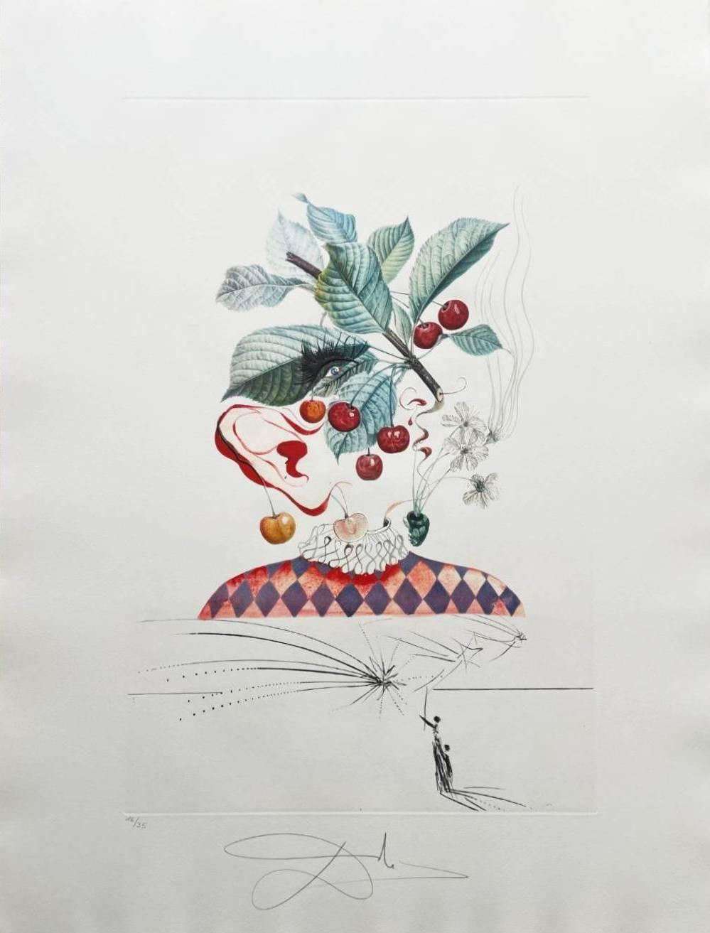 Salvador Dalí Print – Cérises Pierrot (Pierrot-Kirschen)