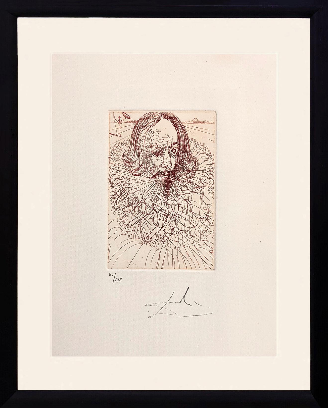 Salvador Dalí Portrait Print - CERVANTES