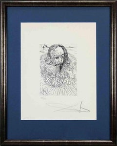 Cervantes - Original Etching attr. to Salvador Dalì - 1966
