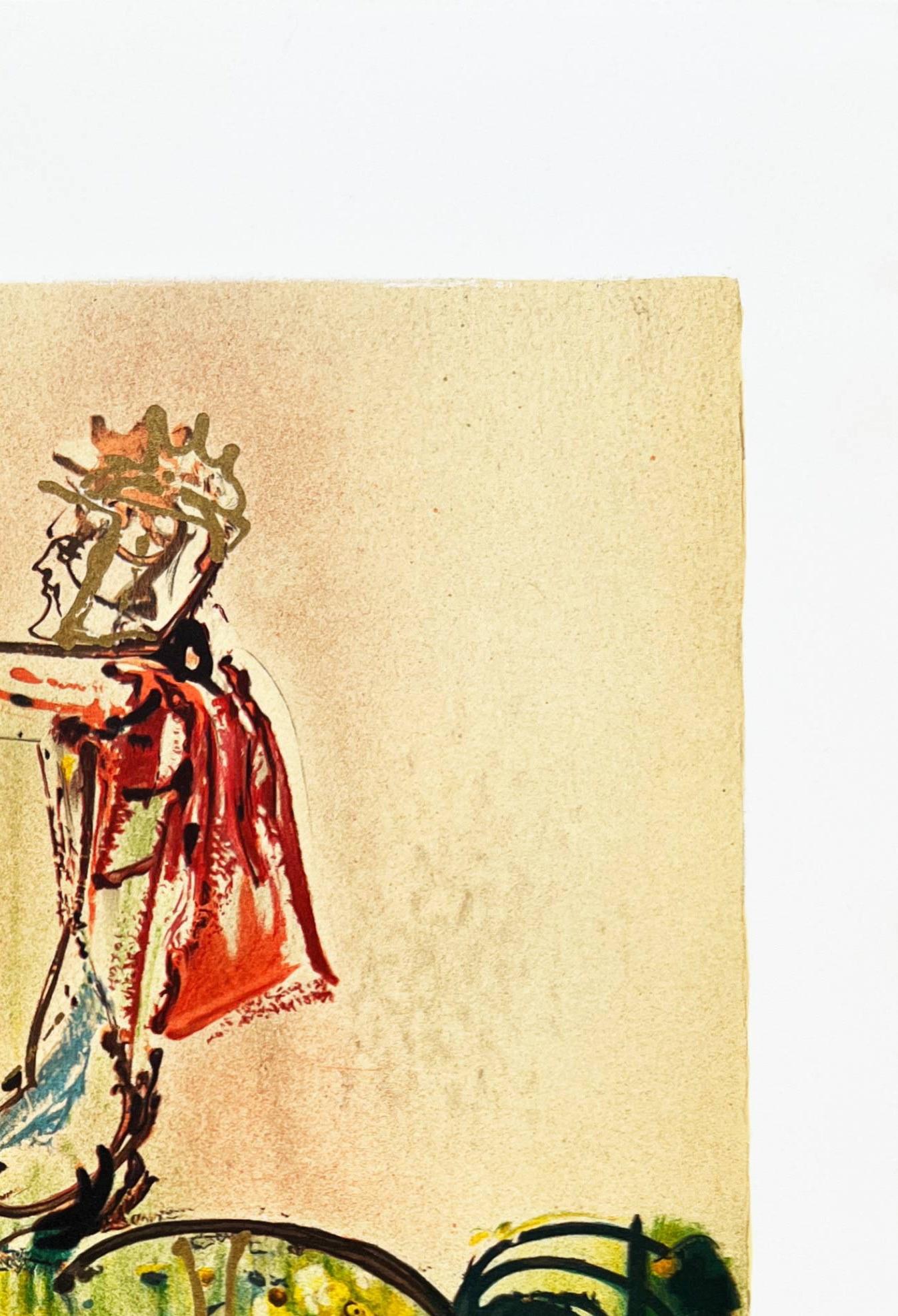 Chavelier Romain - Beige Print by Salvador Dalí