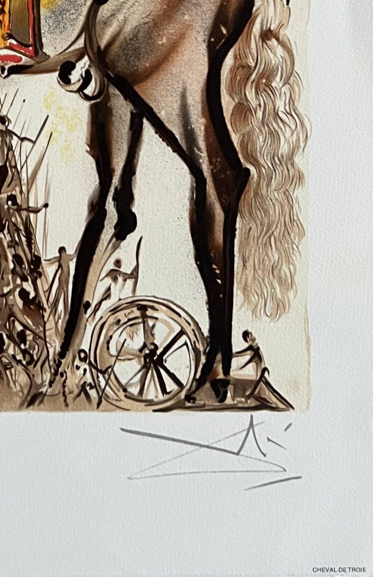 Cheval de Troie - Surrealist Print by Salvador Dalí