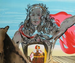Chevalier Surrealiste, Signed Surrealist Lithograph by Salvador Dali
