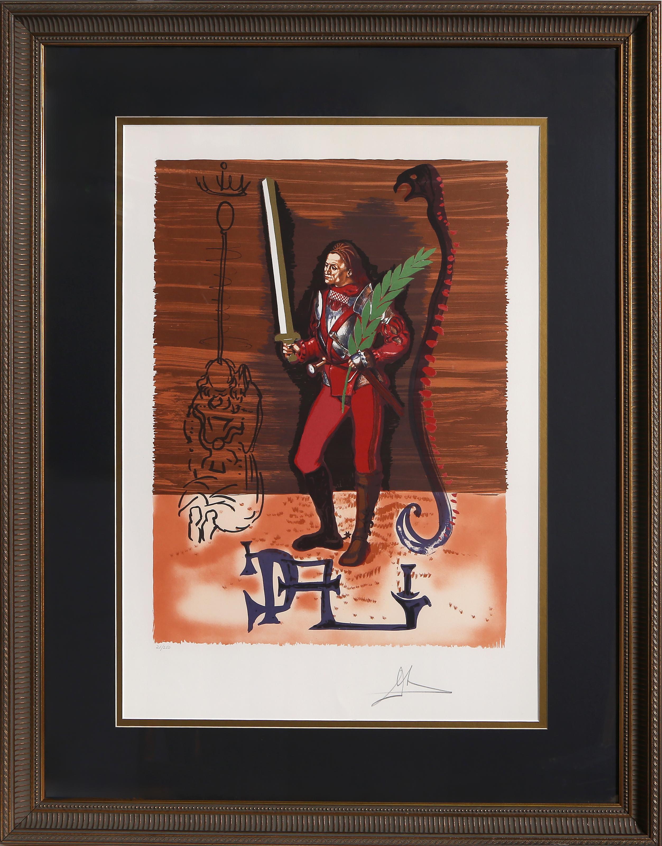 Salvador Dalí Figurative Print - Christopher Columbus, Signed Surrealist Lithograph by Salvador Dali