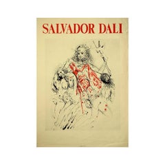 Circa 1970 Original Salvador Dalí Mythological Poster - Poseidon (Neptune)