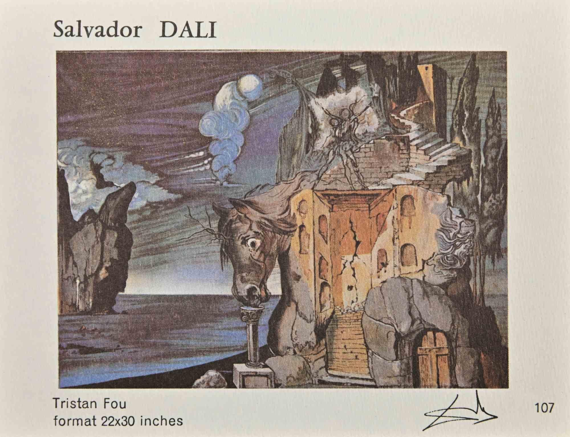 Collection of Vintage Cards After Salvador Dalì - 1980s - Surrealist Print by Salvador Dalí