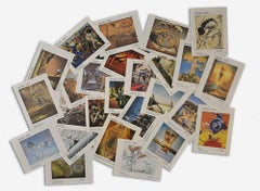 Collection de cartes vintage d'après Salvador Dalì - années 1980