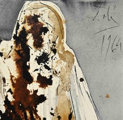 Come Forth - Lazare, Surrealist Lithograph on Heavy Rag Paper, 1964