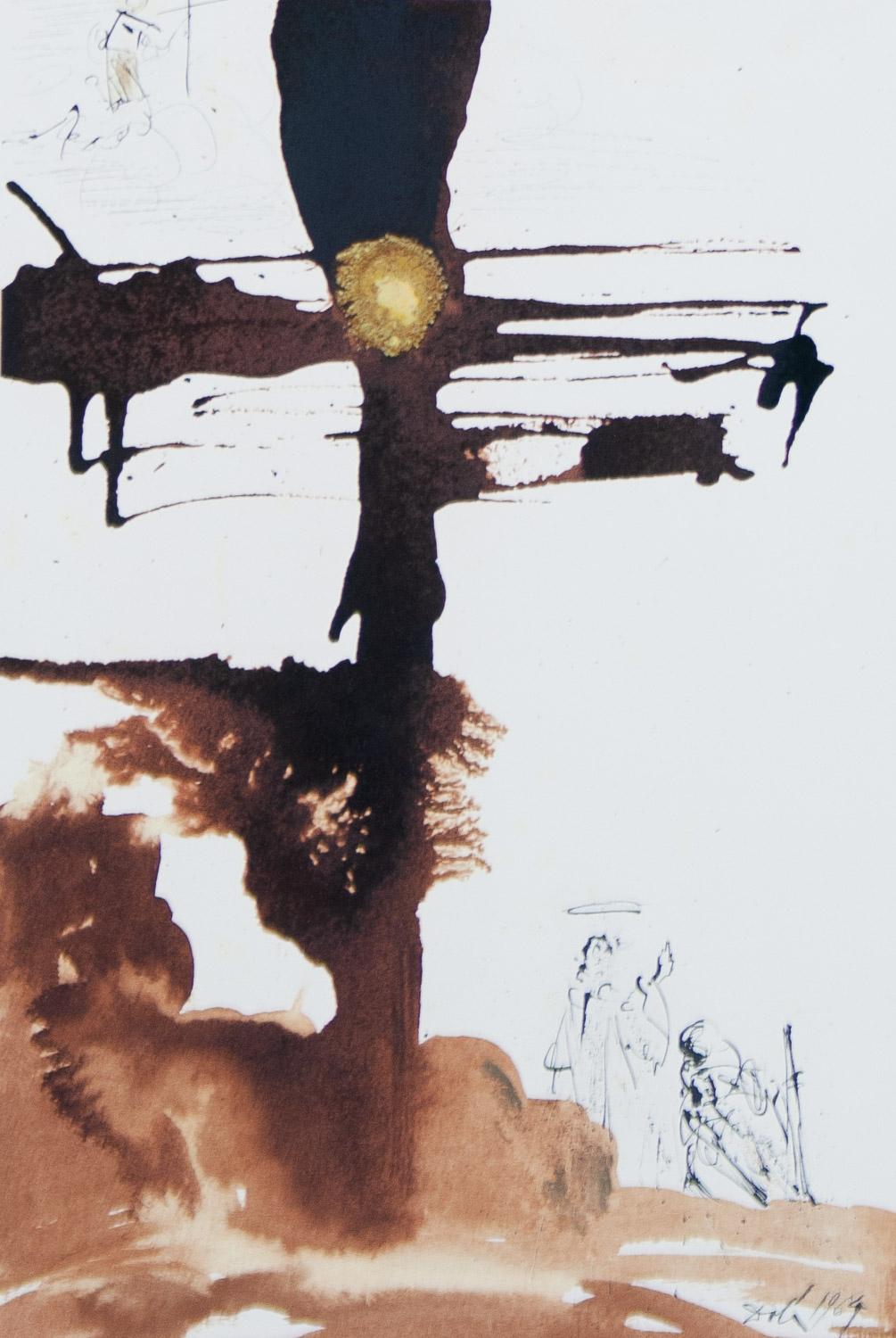 Salvador Dalí Abstract Print - Come, Lord Jesus , 1967 original lithograph by Salvador Dali from Biblia Sacra 