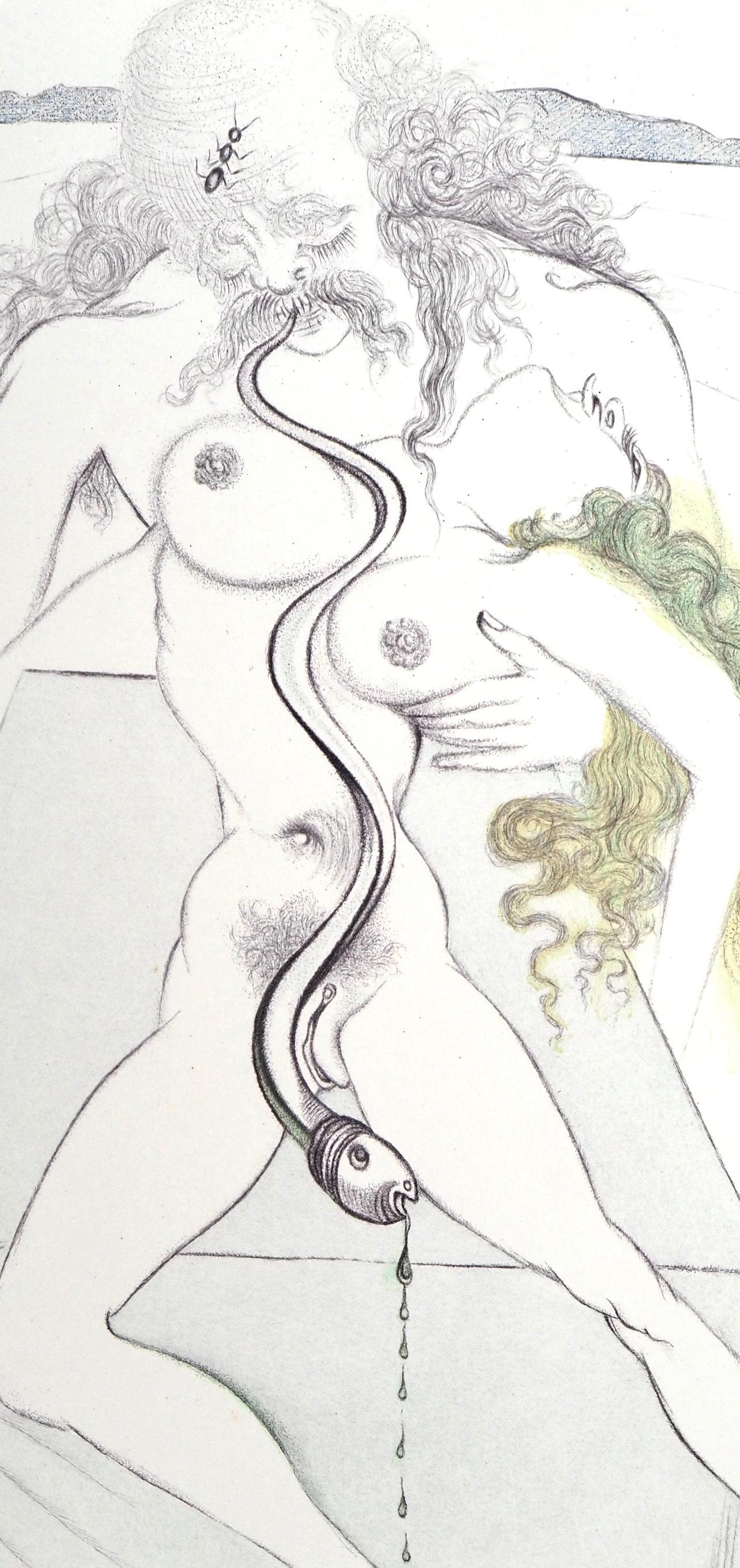 Composición (Campo 67-4; M/L 174-187), Dalí illustre Casanova - Print de Salvador Dalí