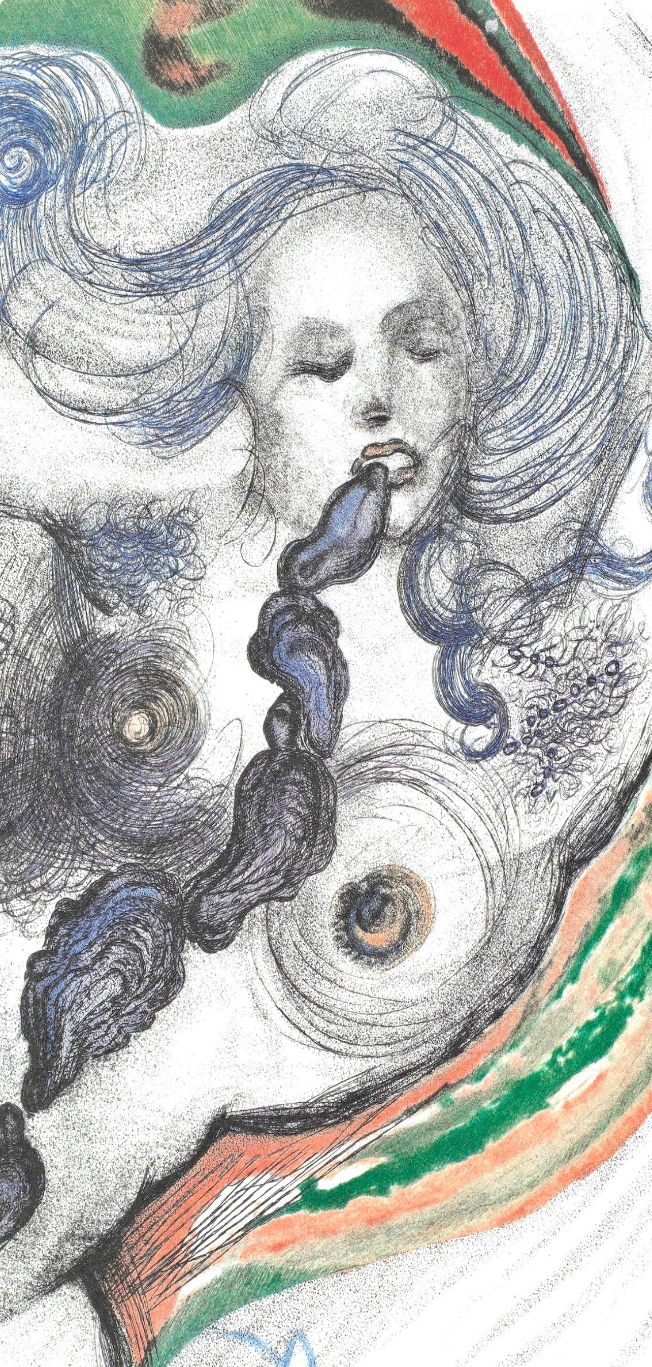 Composition (champ 67-4 ; M/L 174-187), Dalí illustre Casanova - Print de Salvador Dalí