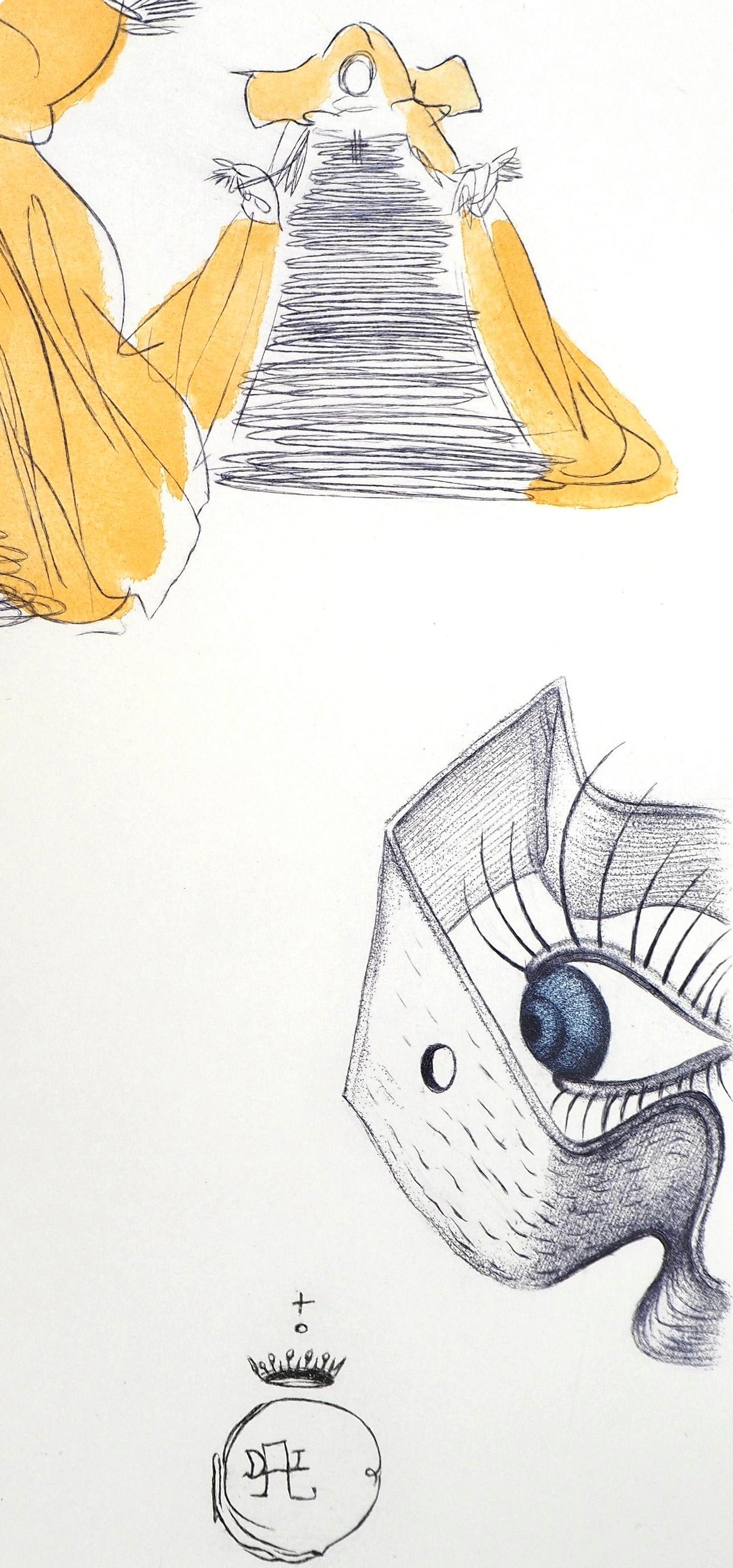 Composition (champ 67-4 ; M/L 174-187), Dalí illustre Casanova - Surréalisme Print par Salvador Dalí
