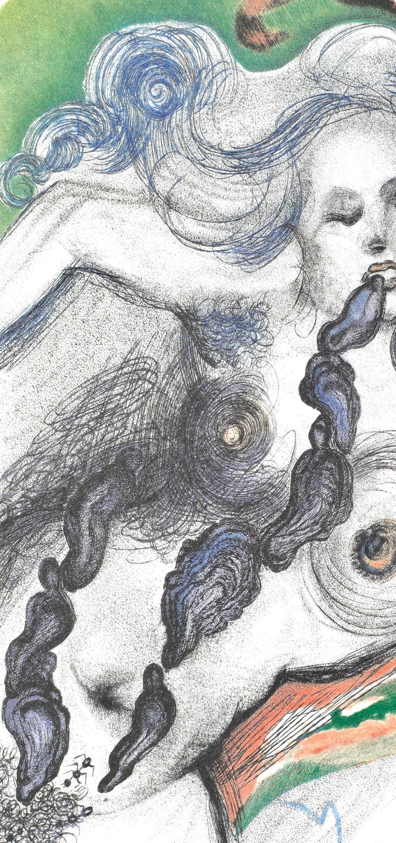 Composition (champ 67-4 ; M/L 174-187), Dalí illustre Casanova - Surréalisme Print par Salvador Dalí