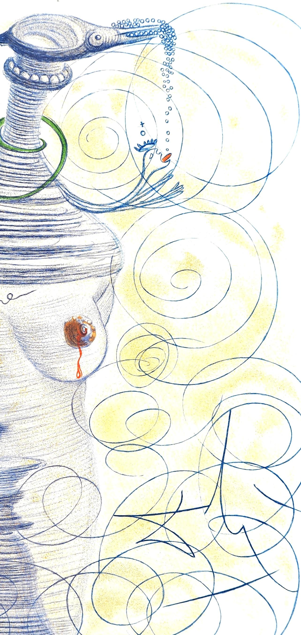 Composición (Campo 67-4; M/L 174-187), Dalí illustre Casanova - Figurative Print Blanco de Salvador Dalí