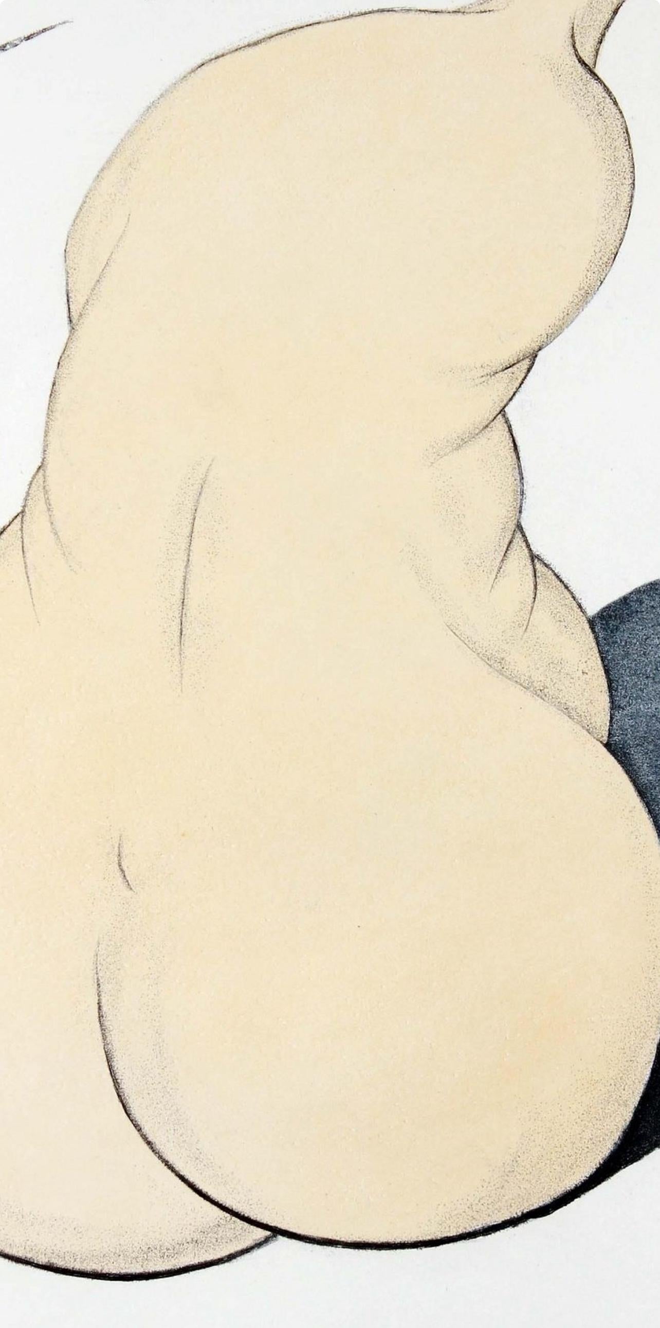 Composizione (Campo 67-4; M/L 174-187), Dalí illustre Casanova - Landscape Print Beige di Salvador Dalí