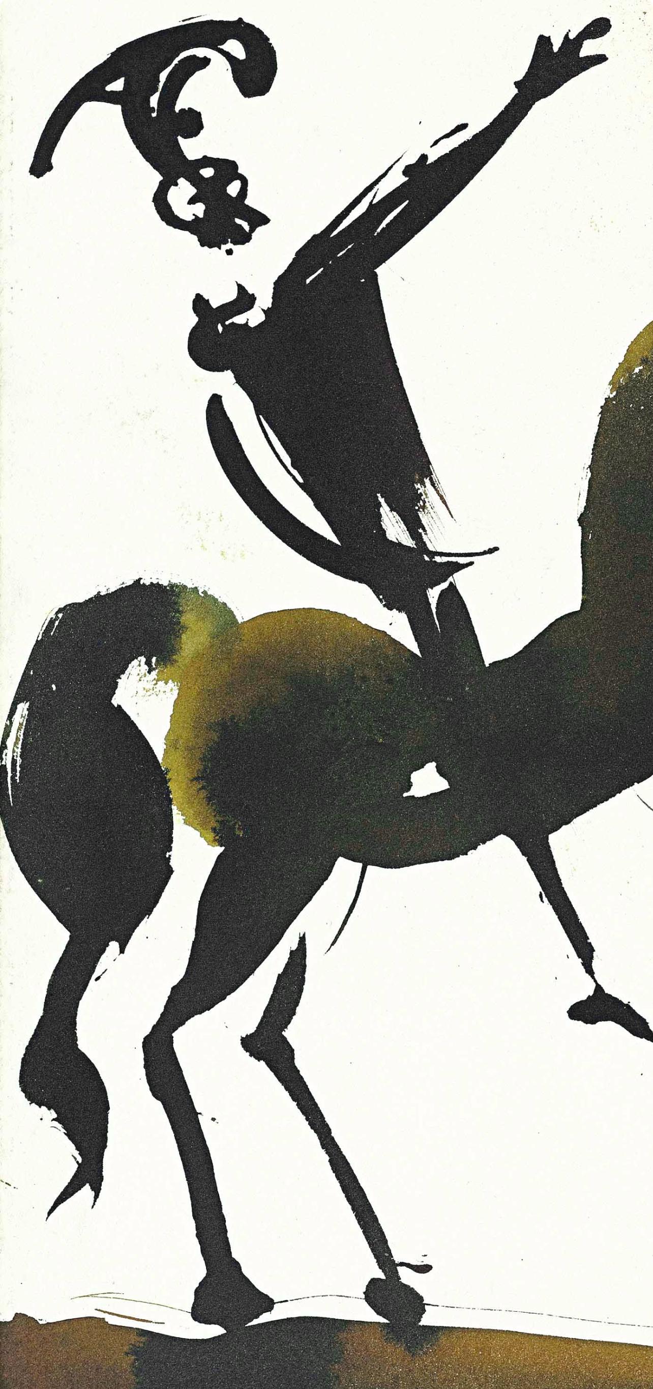 Composizione (Campo 69-3; M/L. 1600), VI tavole dal ciclo della, Biblia Sacra - Print di Salvador Dalí